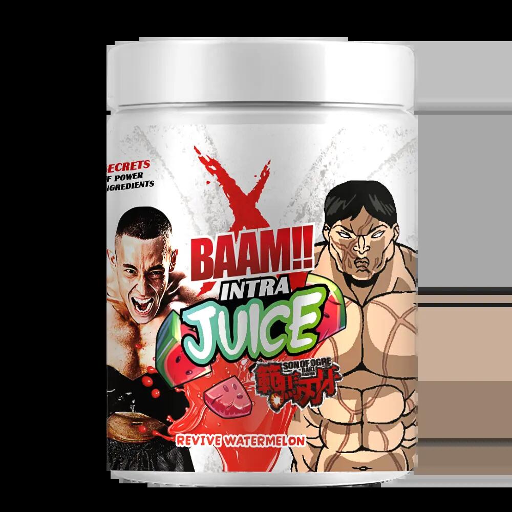 INTRA JUICE BAAM - 10 SERVINGS REVIVE WATERMELON | BCAA 7G + GLUTAMINE 2.5G + ELECTROLYTES 1100MG