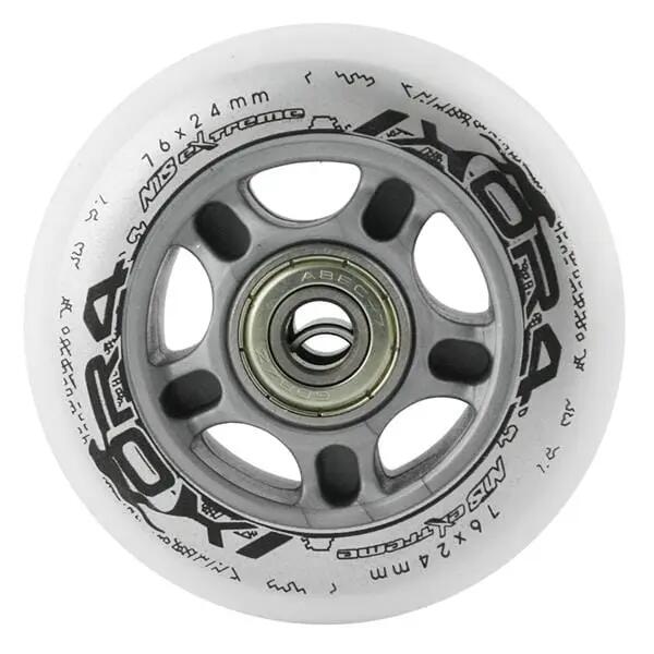 Sada PU koleček 76x24 + ložiska ABEC7 NILS EXTREME 2/6