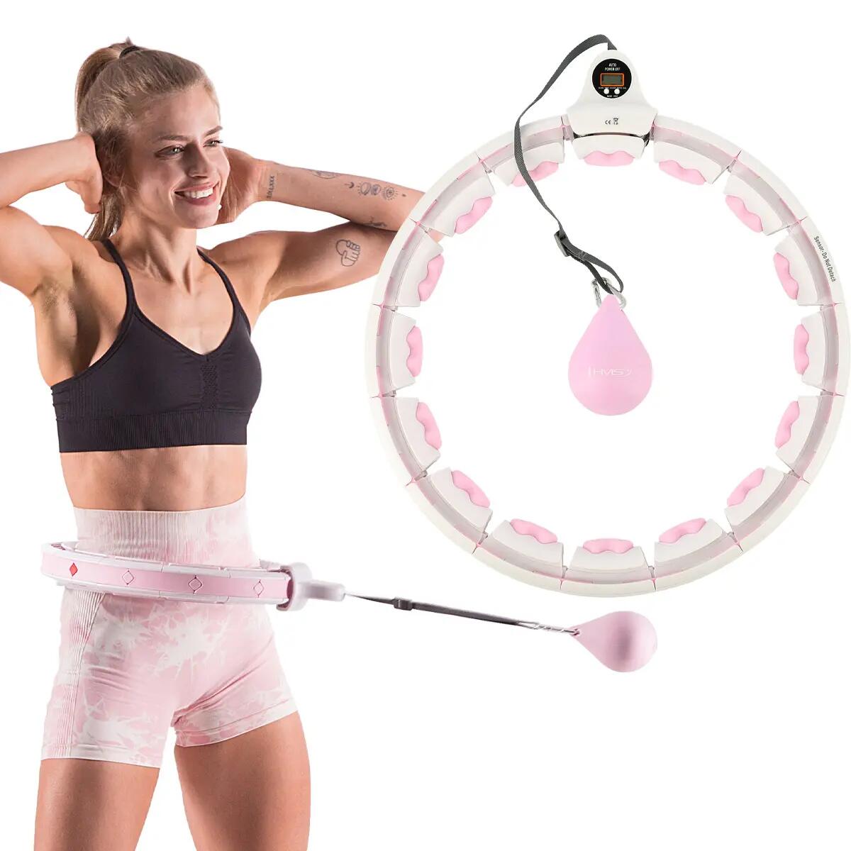 Sada masážní hula hoop HMS HHW06 a BR163 PLUS SIZE zeštíhlujícího pásu 2/7