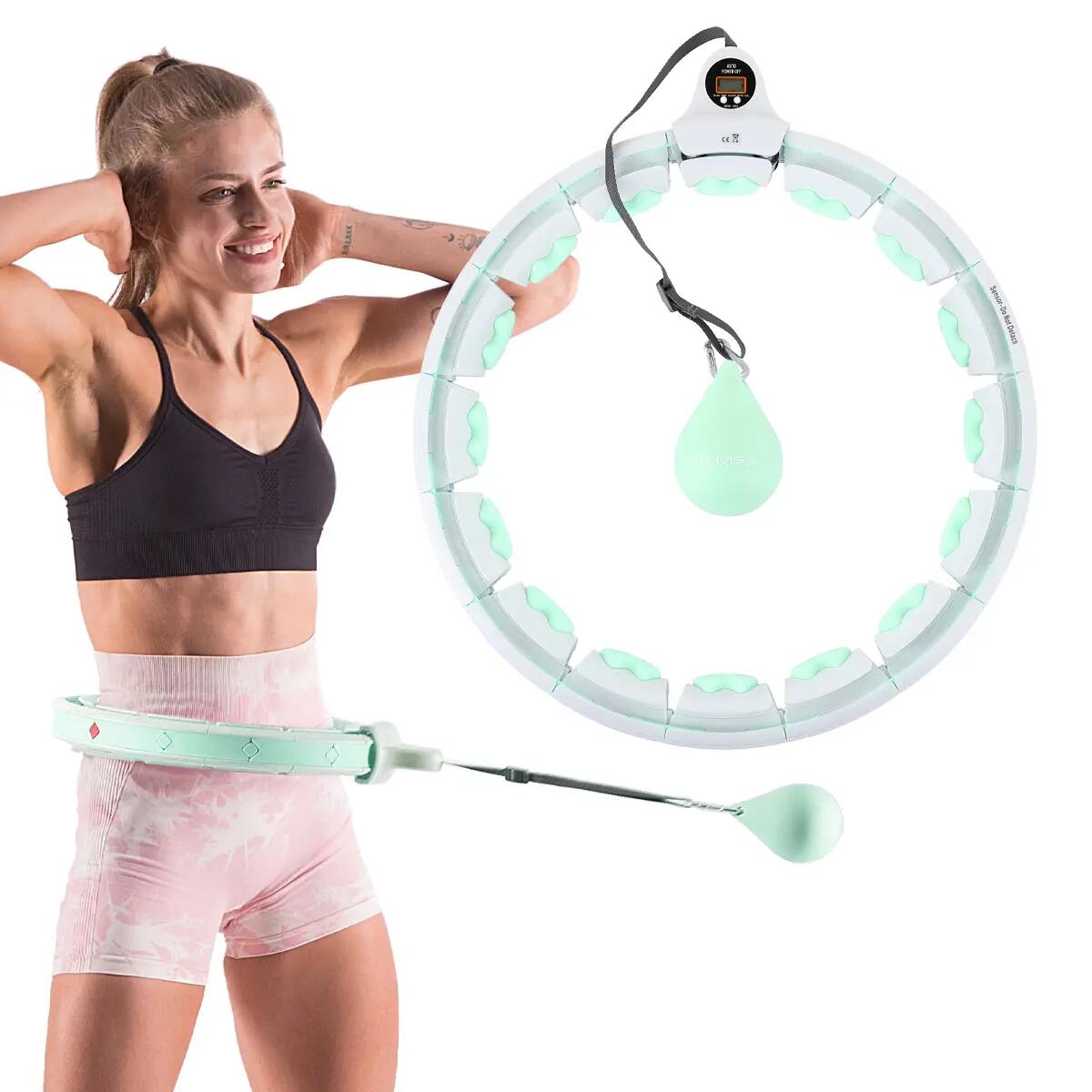 Sada masážní hula hoop HMS HHW06 a BR163 PLUS SIZE zeštíhlujícího pásu 2/7