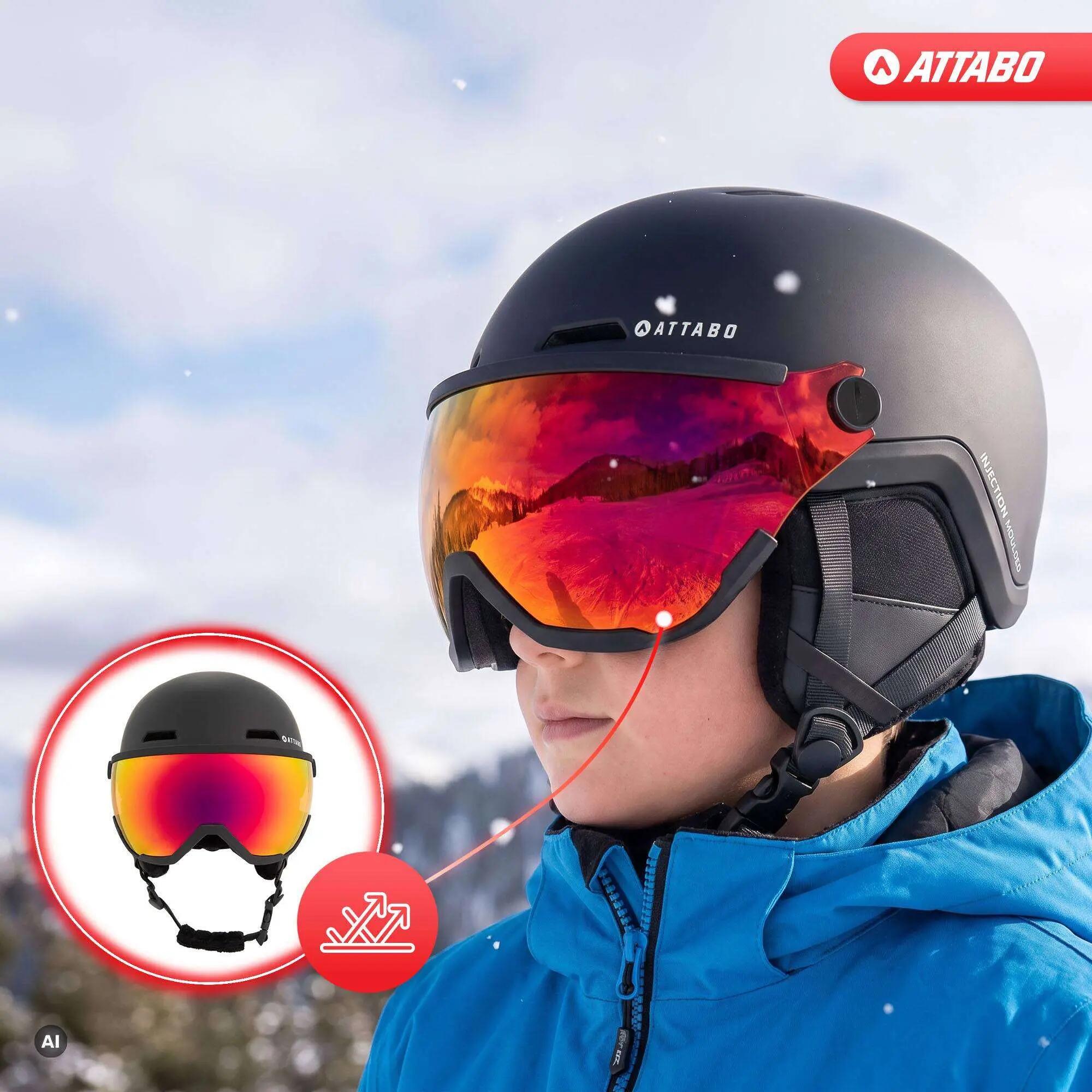 Kinder-skihelm ATTABO Avens 2.0 Jr Visor 5/7