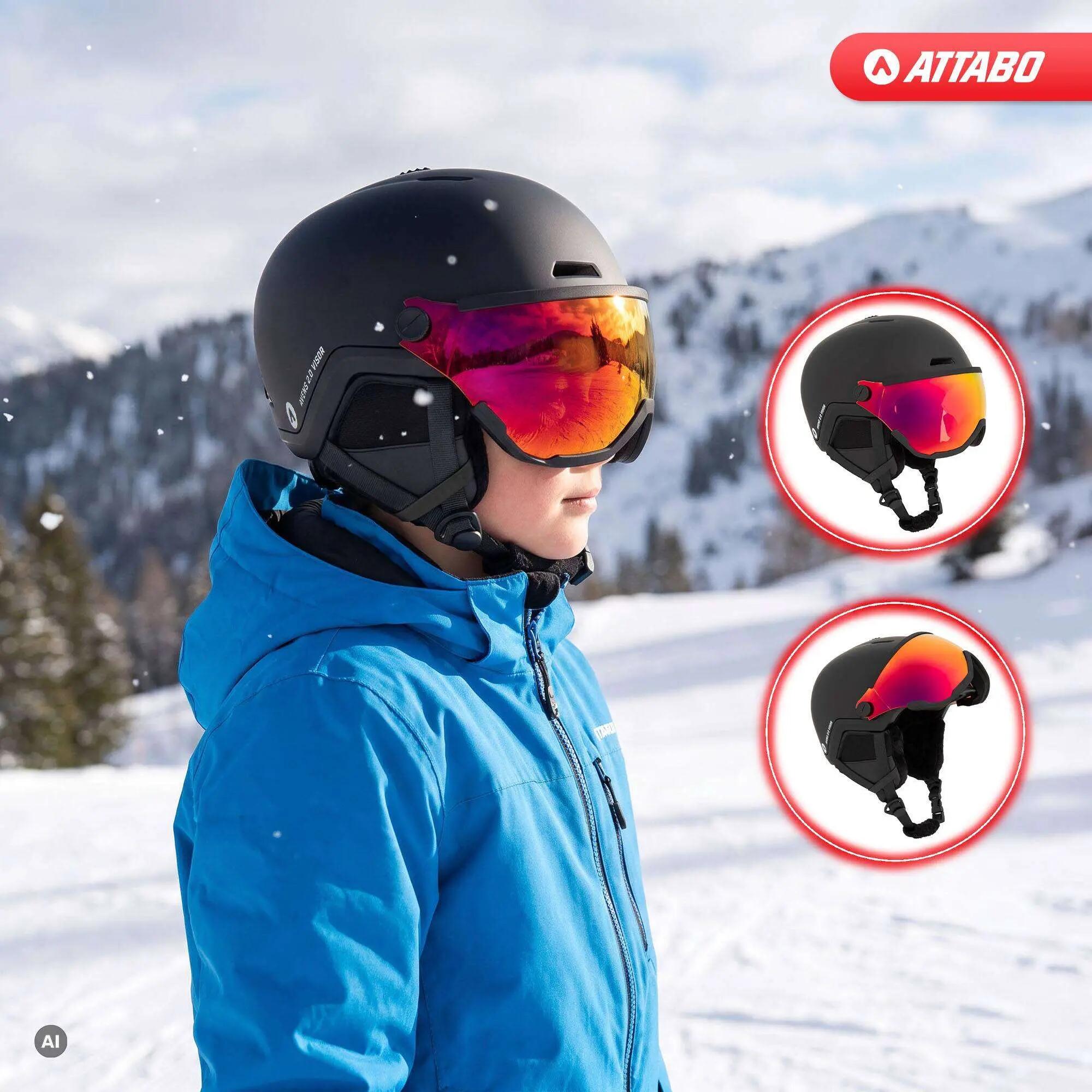 Kinder-skihelm ATTABO Avens 2.0 Jr Visor 4/7