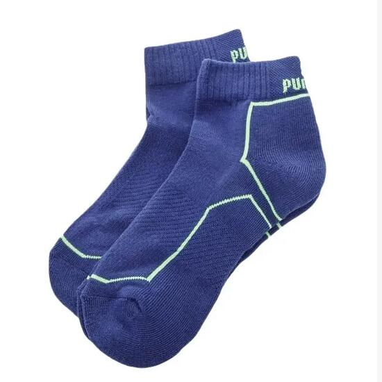 Chaussettes de sport PUMA Quarter bleu néon pour homme
