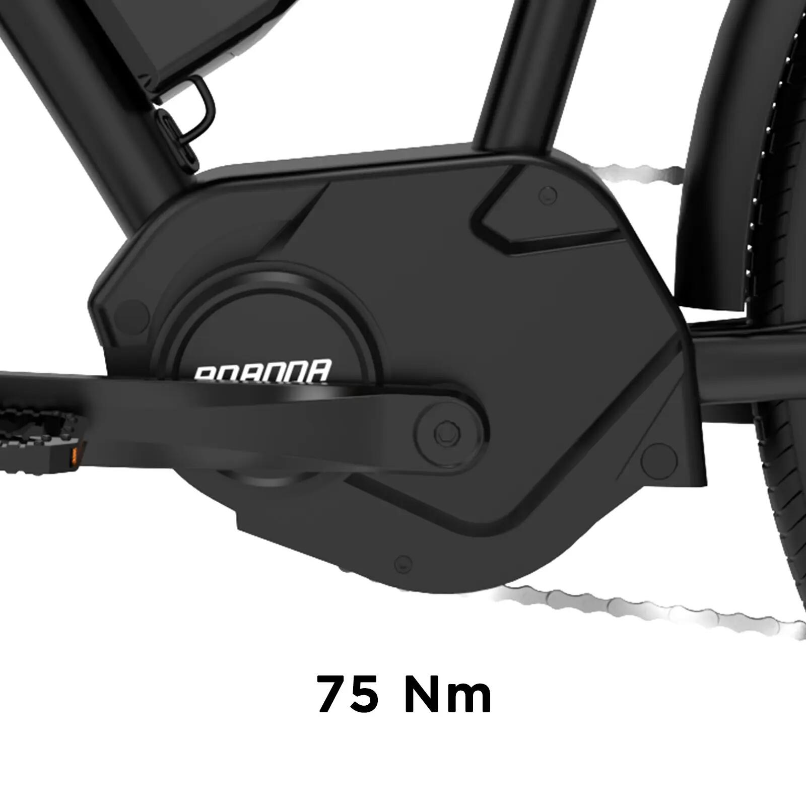 Bici elettrica città 75Nm Motore Centrale Sensore Coppia 180km BK-U1 8/14