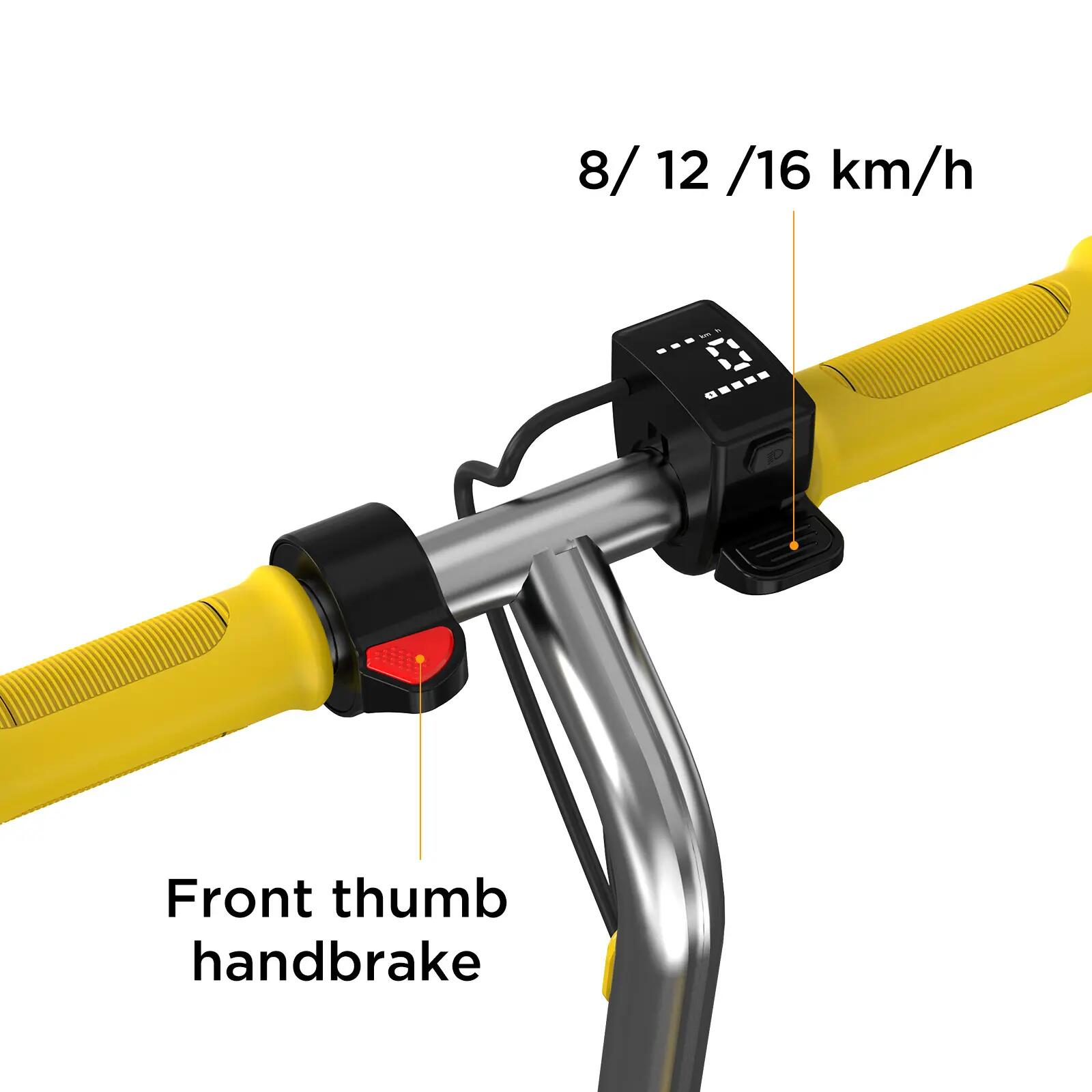 Trottinette électrique enfant pliable 150W, 16 km/h, 3 modes de vitesse 5/7