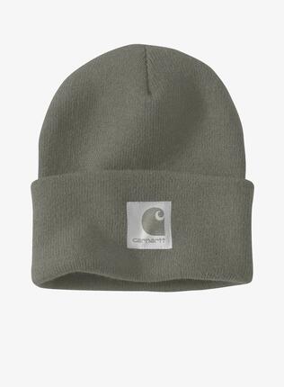 Czapka zimowa damska Carhartt Satin Lined Cuffed Beanie - dusty olive
