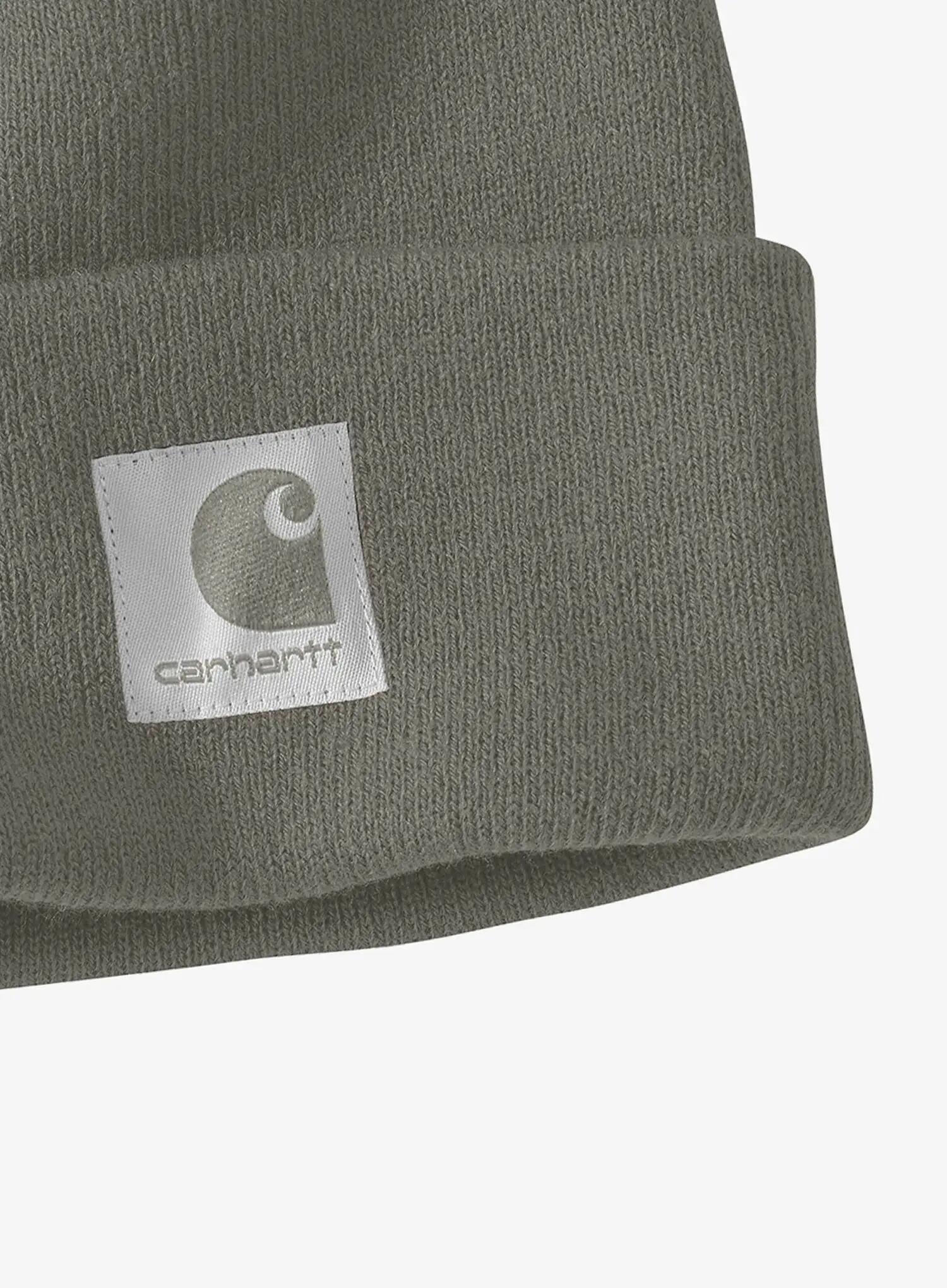 Czapka zimowa damska Carhartt Satin Lined Cuffed Beanie - dusty olive 2/2