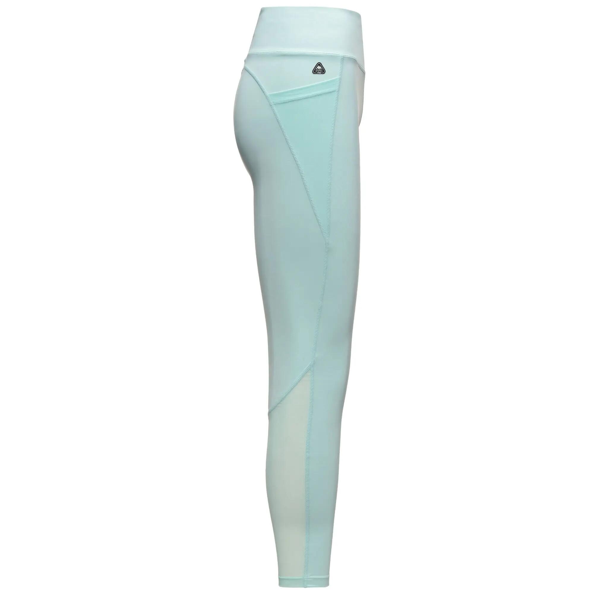 Pantalon de survêtement pour femme bleu pour salle de sport 3/4