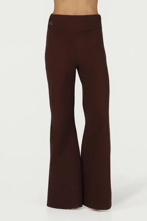 Pantalon de Yoga et Lounge tendance à coupe ample Maeve - Aubergine