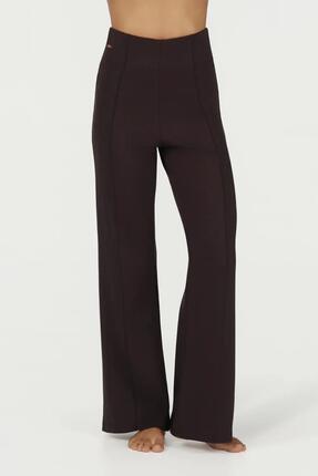 Pantalon de Yoga et athleisure Évasé Cayha – Violet Foncé