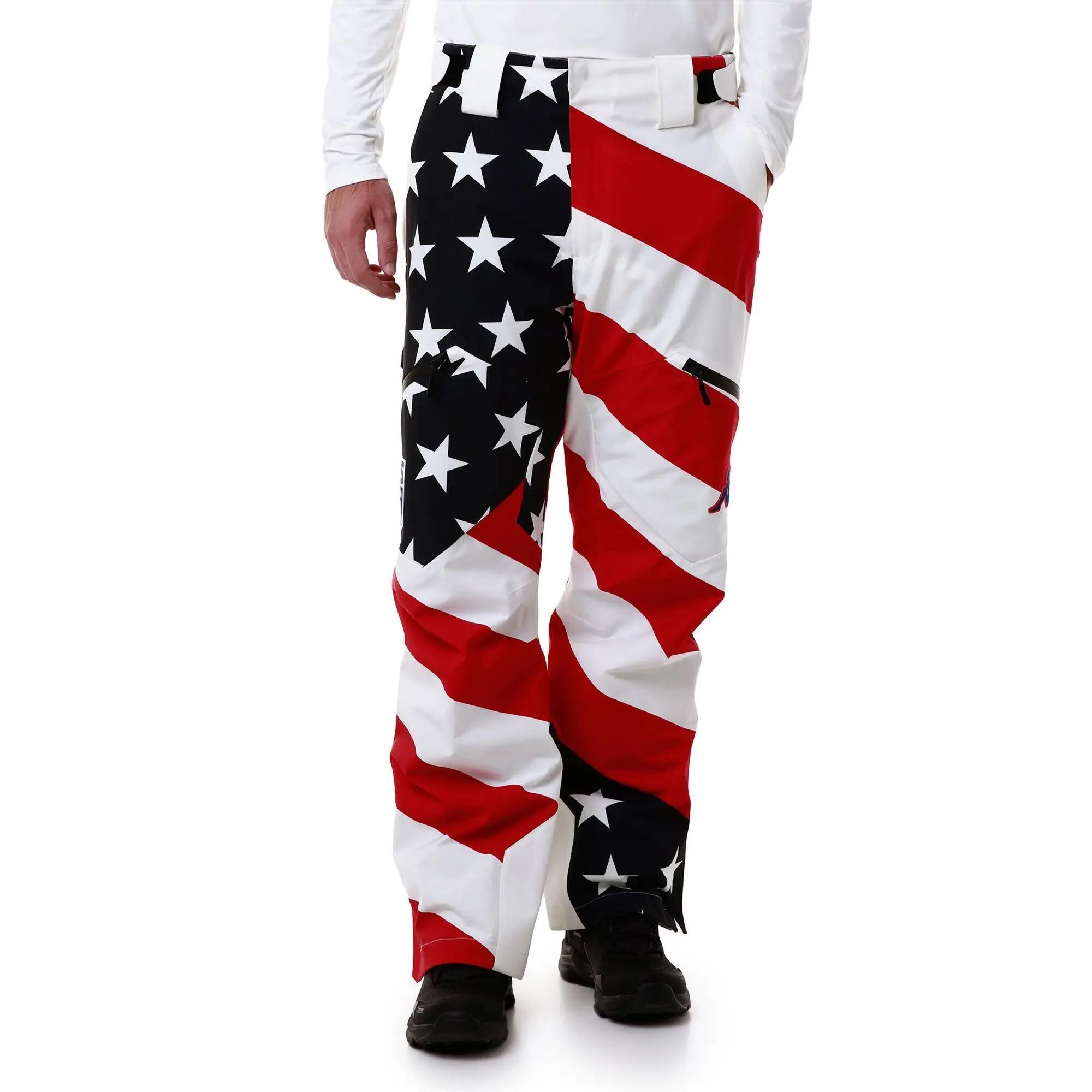 Pantalon de survêtement pour homme bleu pour ski 3/5