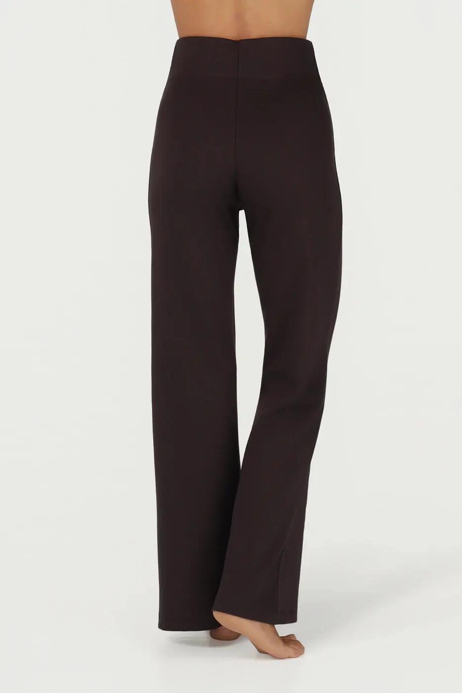 Cayha Yoga en Athleisure wijde Sport Broek - Coffee 3/6