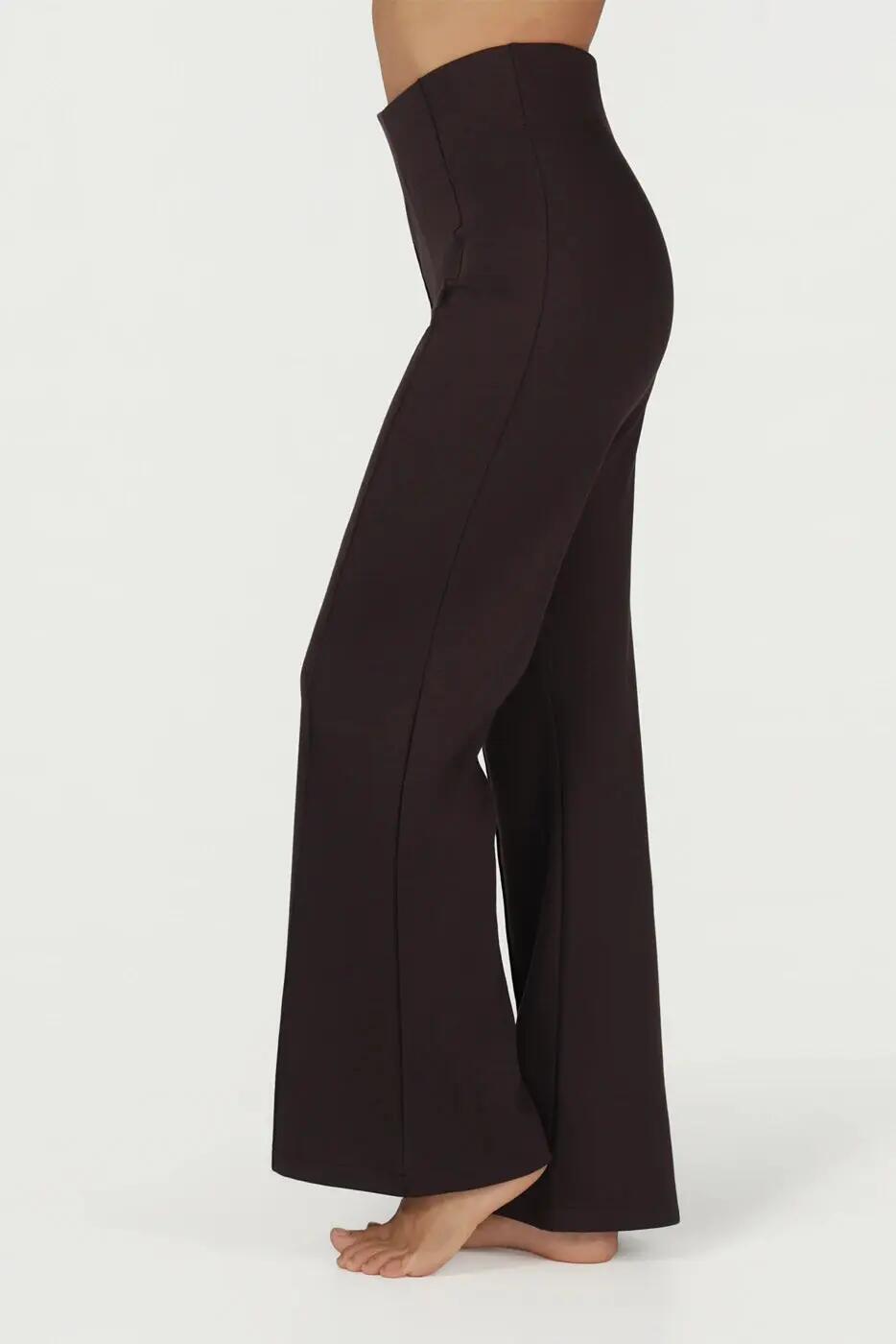 Cayha Yoga en Athleisure wijde Sport Broek - Coffee 2/6