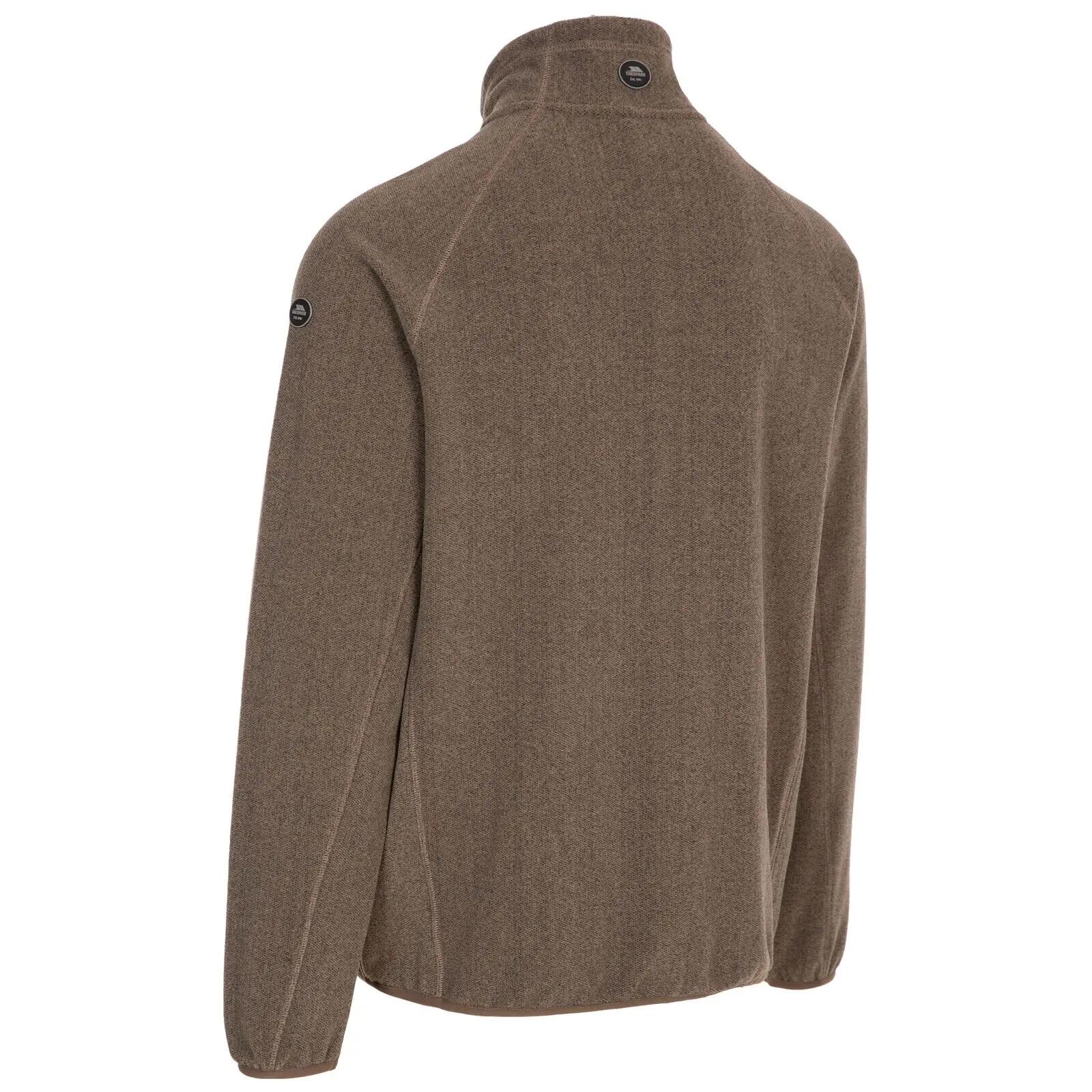 Mens Fleece Jacket Full Zip Sherpa Lining 3 Pockets Talkintire 5/5