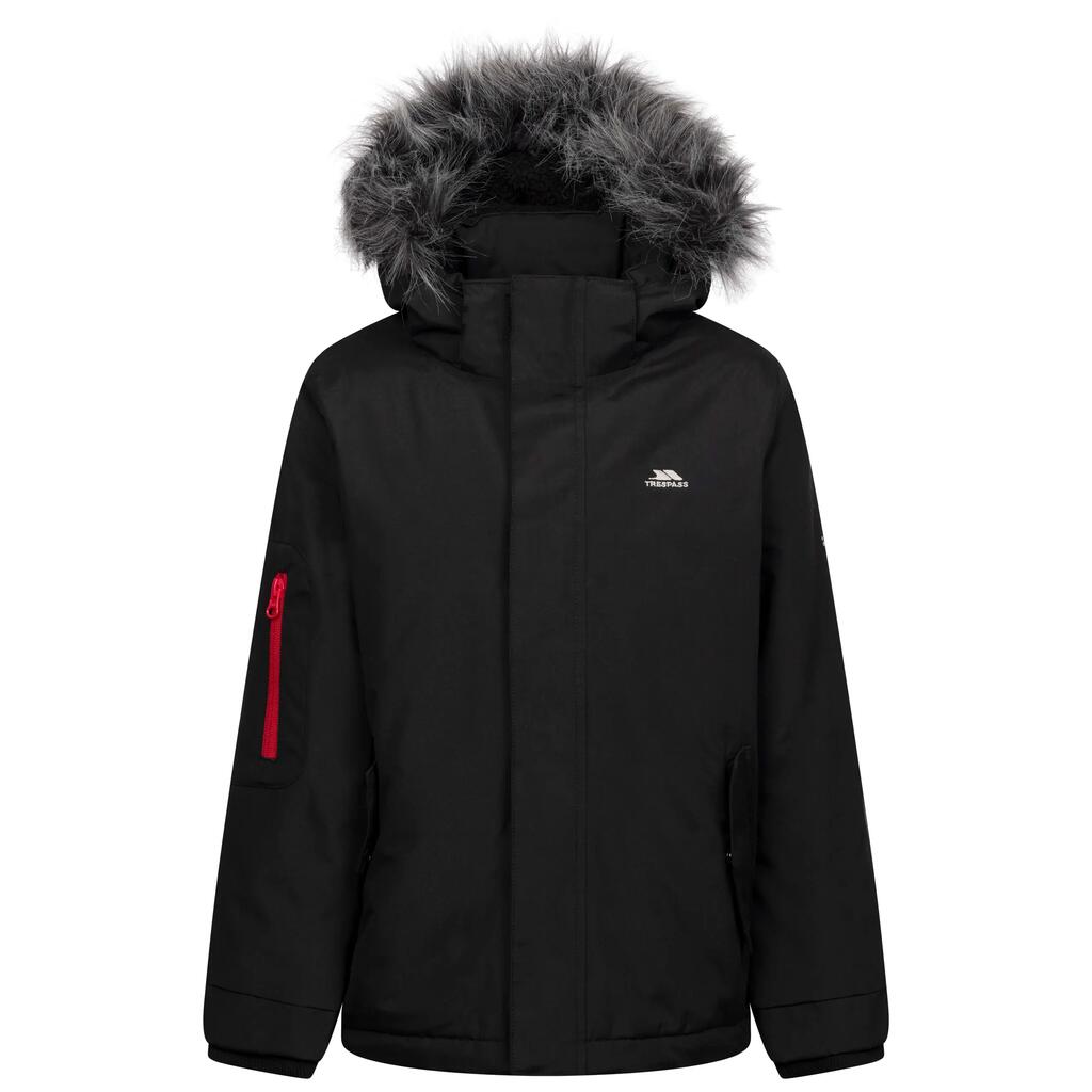 Boys Winter Fur Trim Kids Coat Padded Hooded Waterproof Jacket Braddan