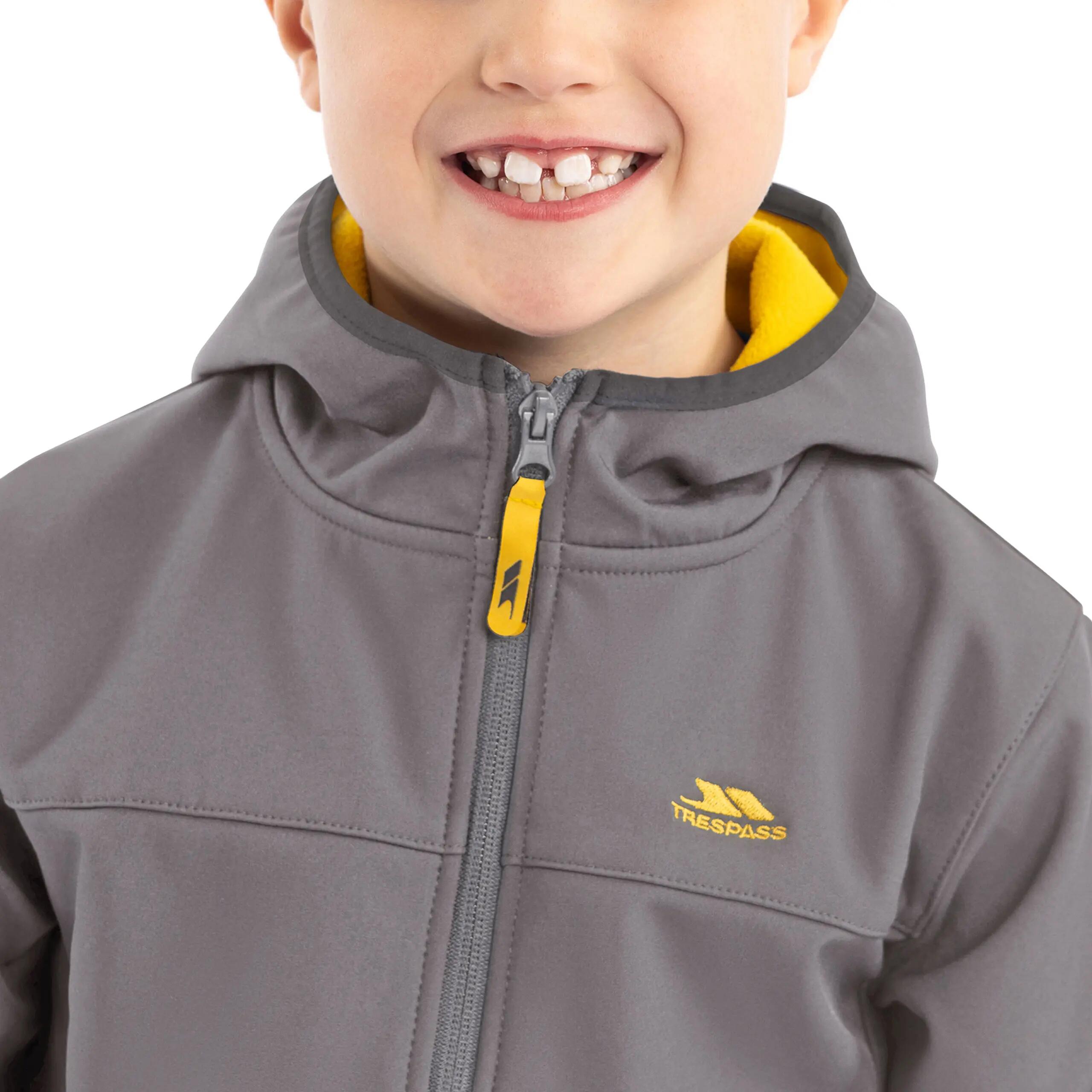 Kids Softshell Jacket Waterproof Hooded with Zip Pockets Faster 3/3
