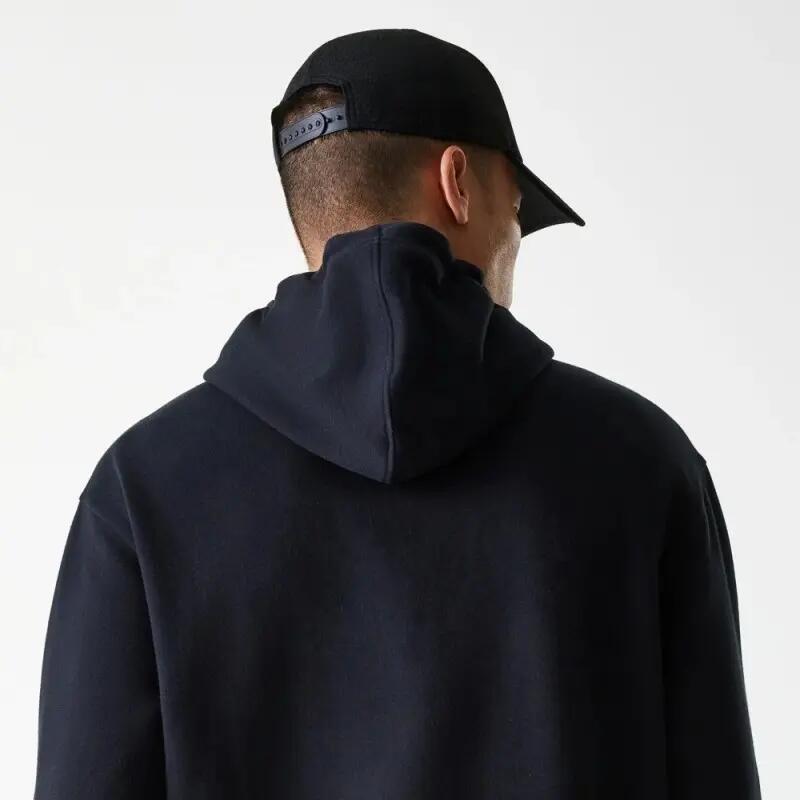 New Era schwarze Oversized Kapuzen-Sweatshirt NY - 80% Baumwolle, 20% Polyester 3/4