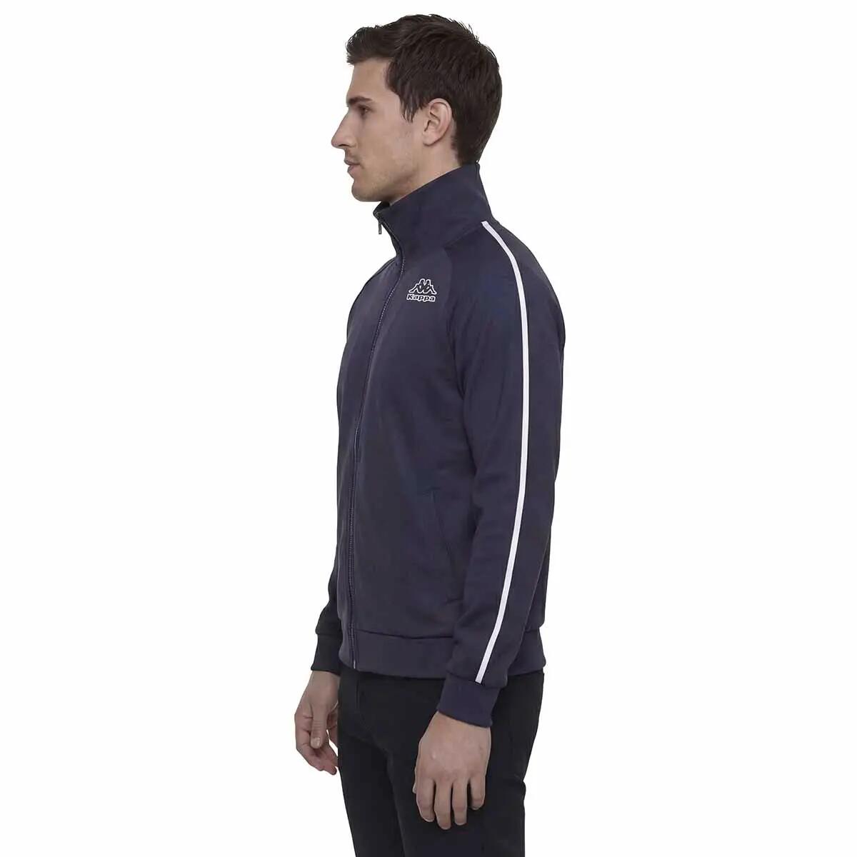Sweat-shirt zippé pour homme bleu pour sportif/sportive 4/6