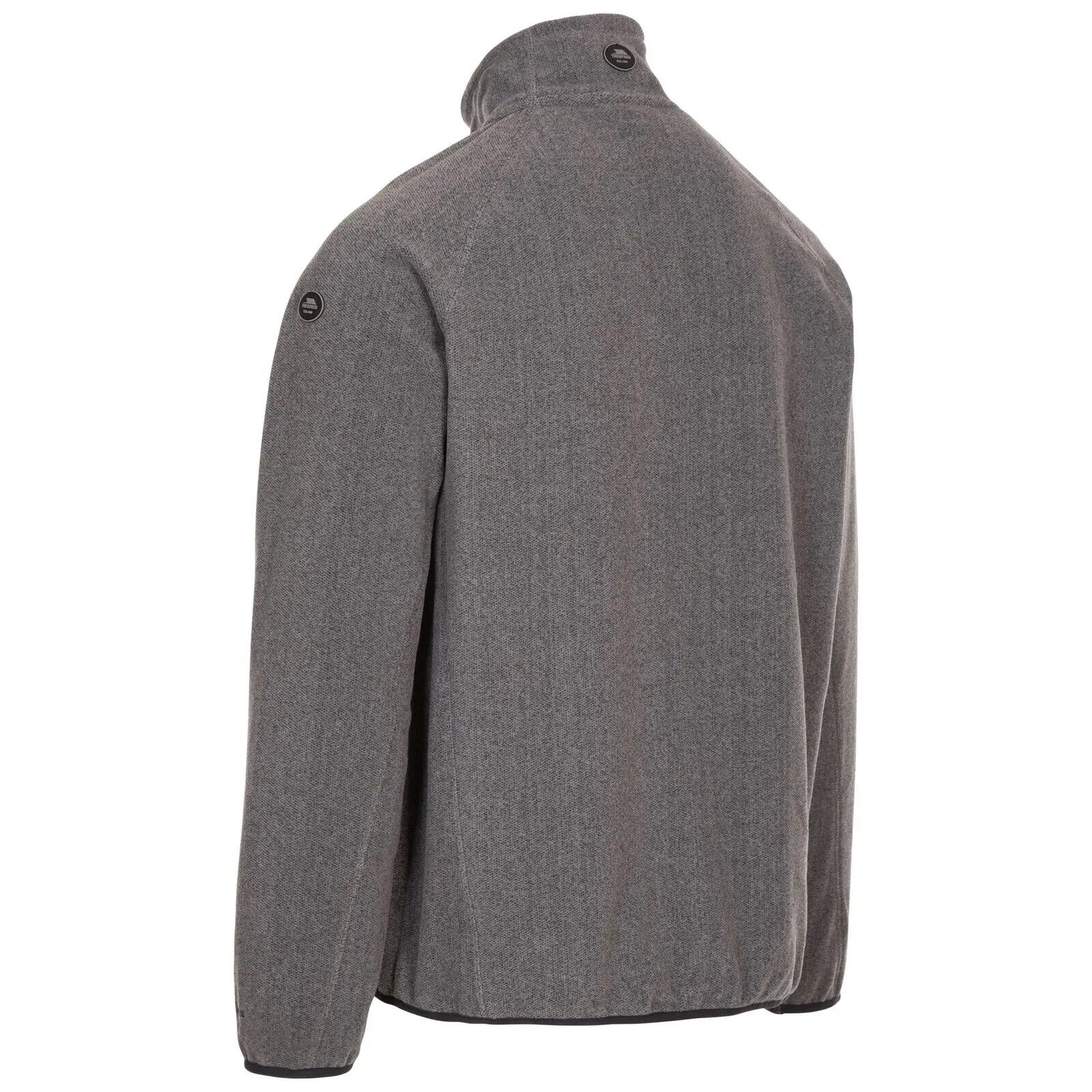 Mens Fleece Jacket Full Zip Sherpa Lining 3 Pockets Talkintire 3/5