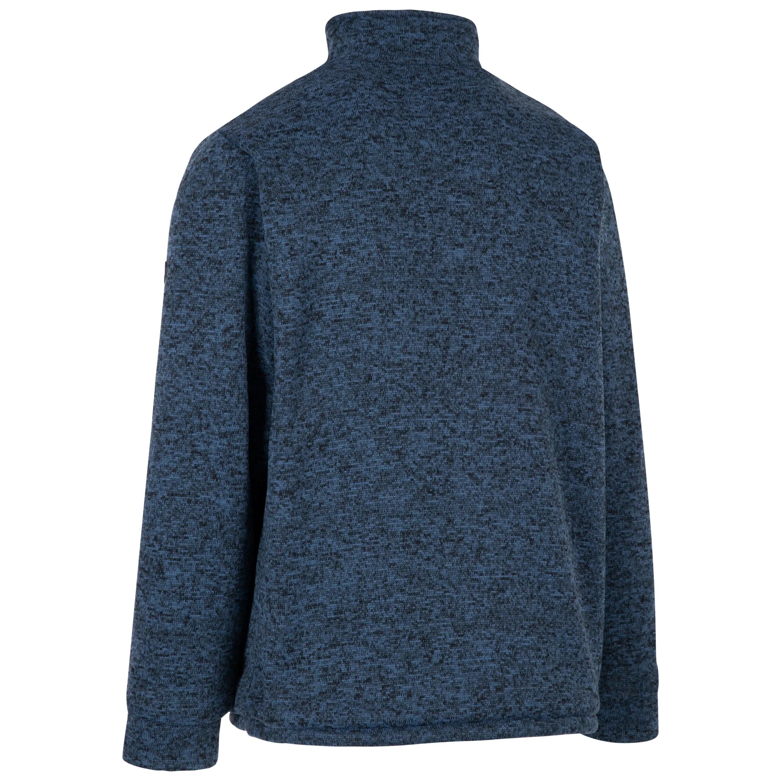 Mens Fleece Jacket Full Zip Sherpa Lining 3 Pockets Talkintire 2/5