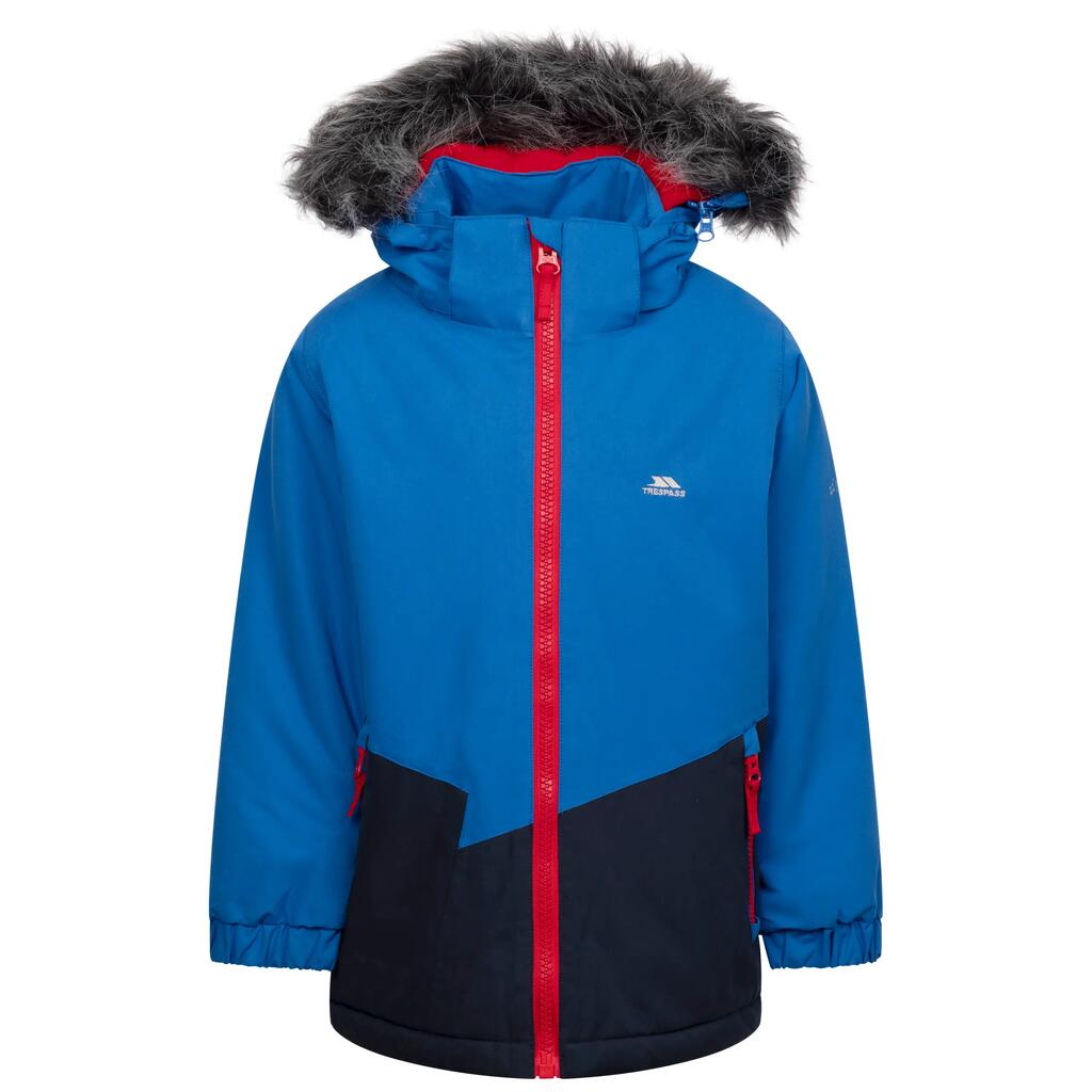 Boys Winter Fur Trim Kids Coat Padded Hooded Waterproof Jacket Deen