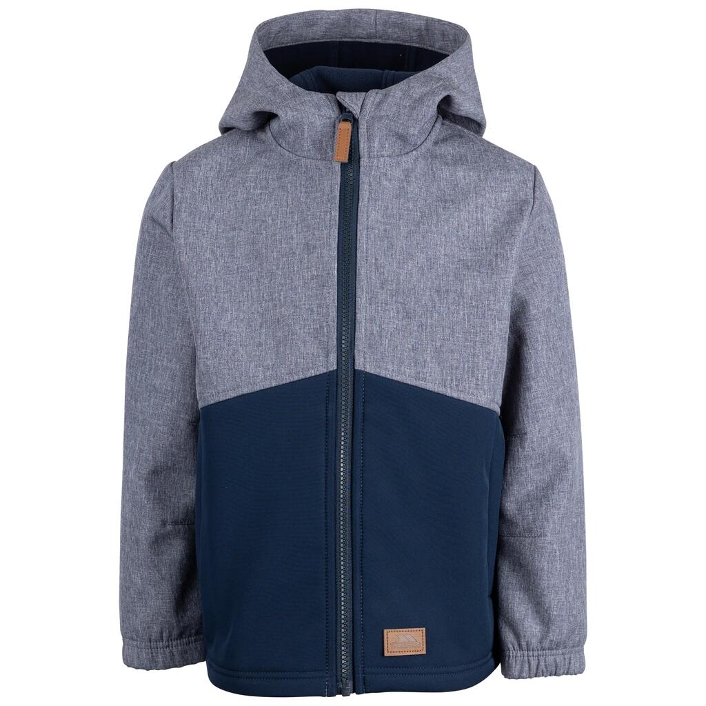 Kids Softshell Jacket Waterproof Hooded with Zip Pockets Cheerfully
