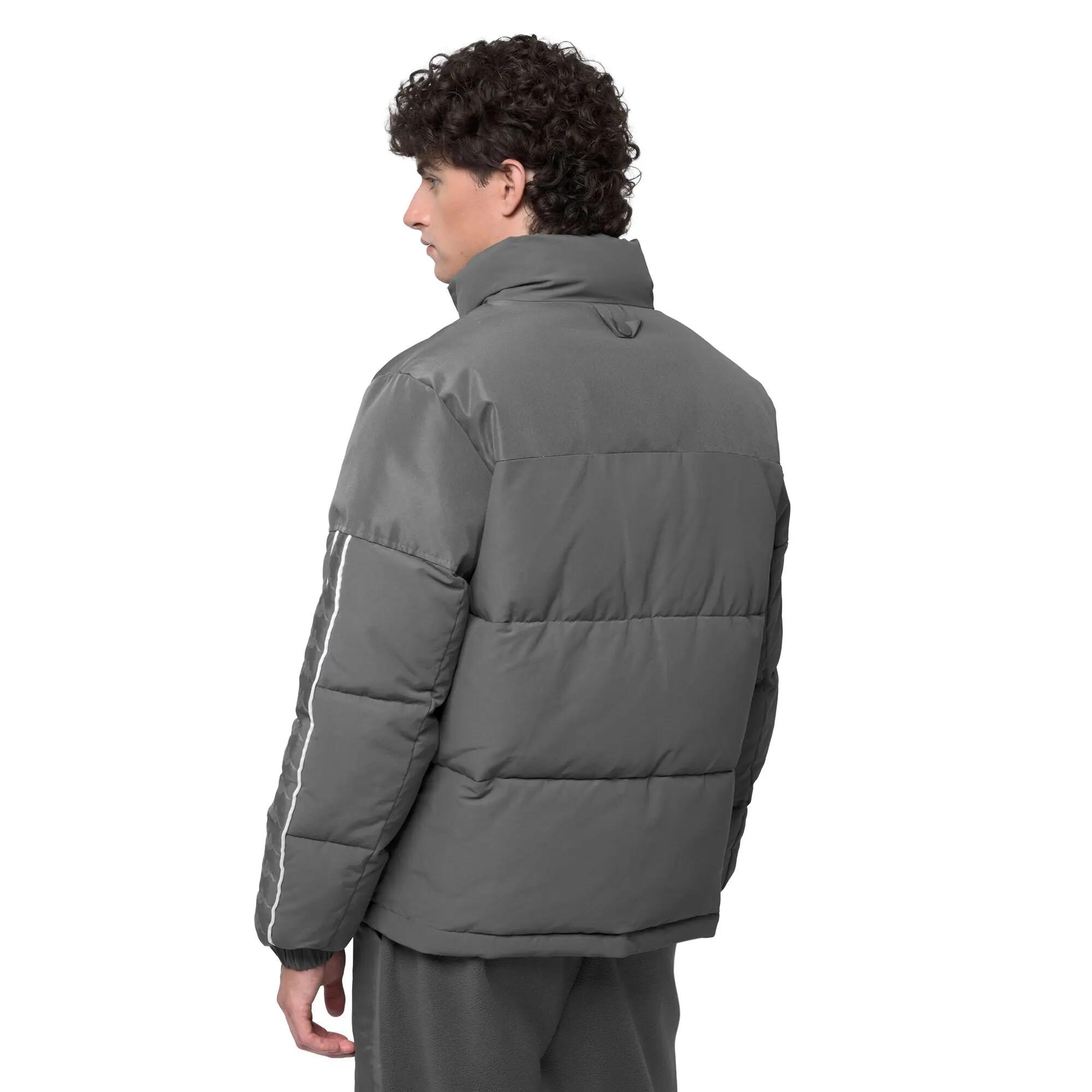 Giubbotto da uomo in cotone grigio da streetwear sportivo 6/6