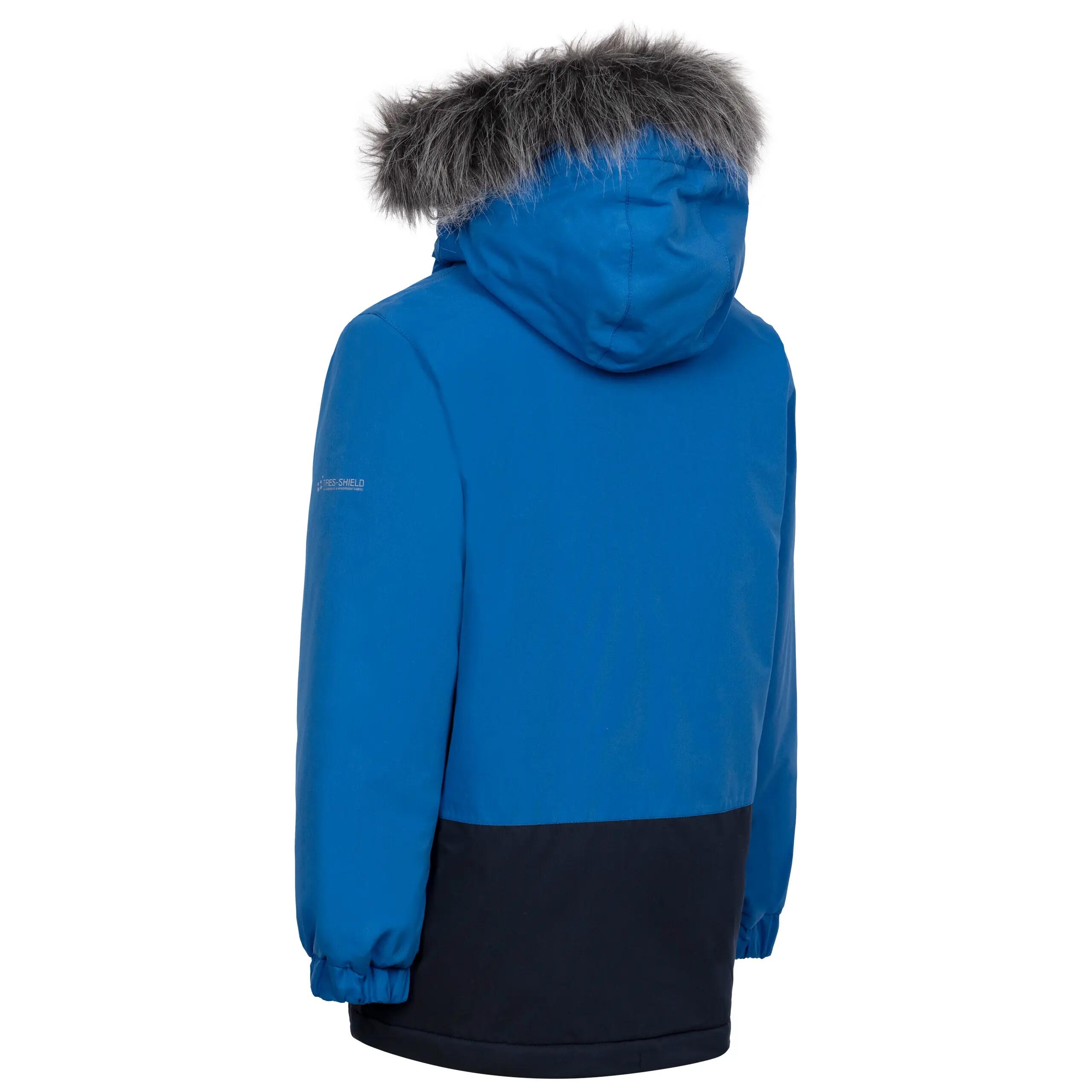 Boys Winter Fur Trim Kids Coat Padded Hooded Waterproof Jacket Deen 2/4