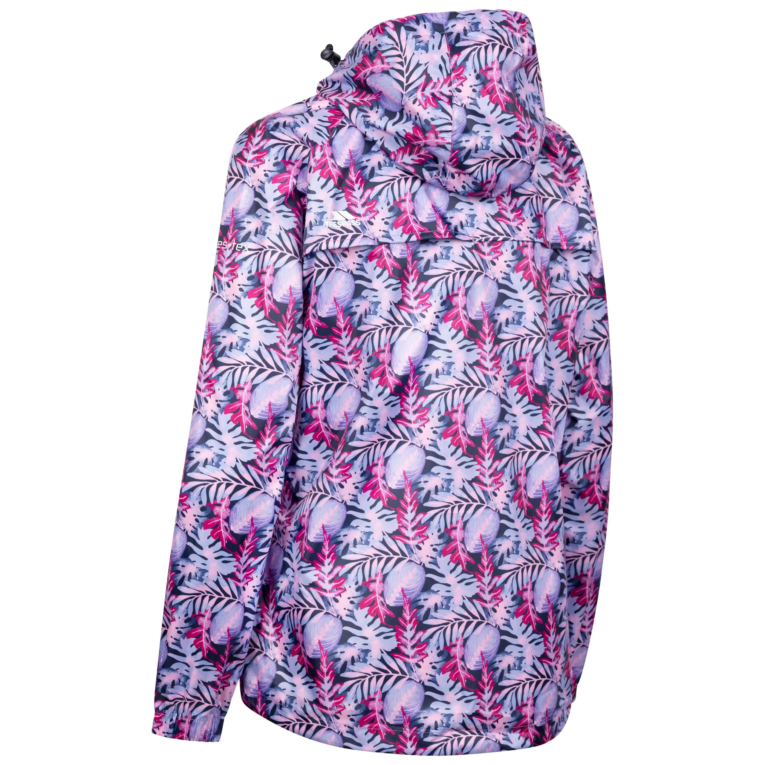 Womens Jacket Waterproof Printed Shell Packaway - Indulge 2/2
