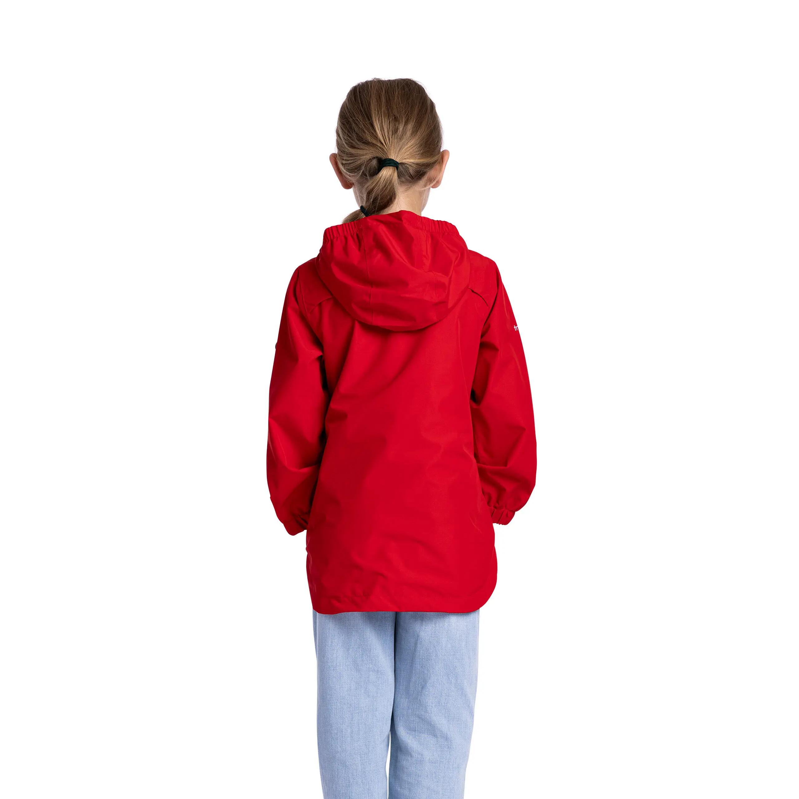 Girls Waterproof Windproof Hooded Long Jacket Flourish 3/5