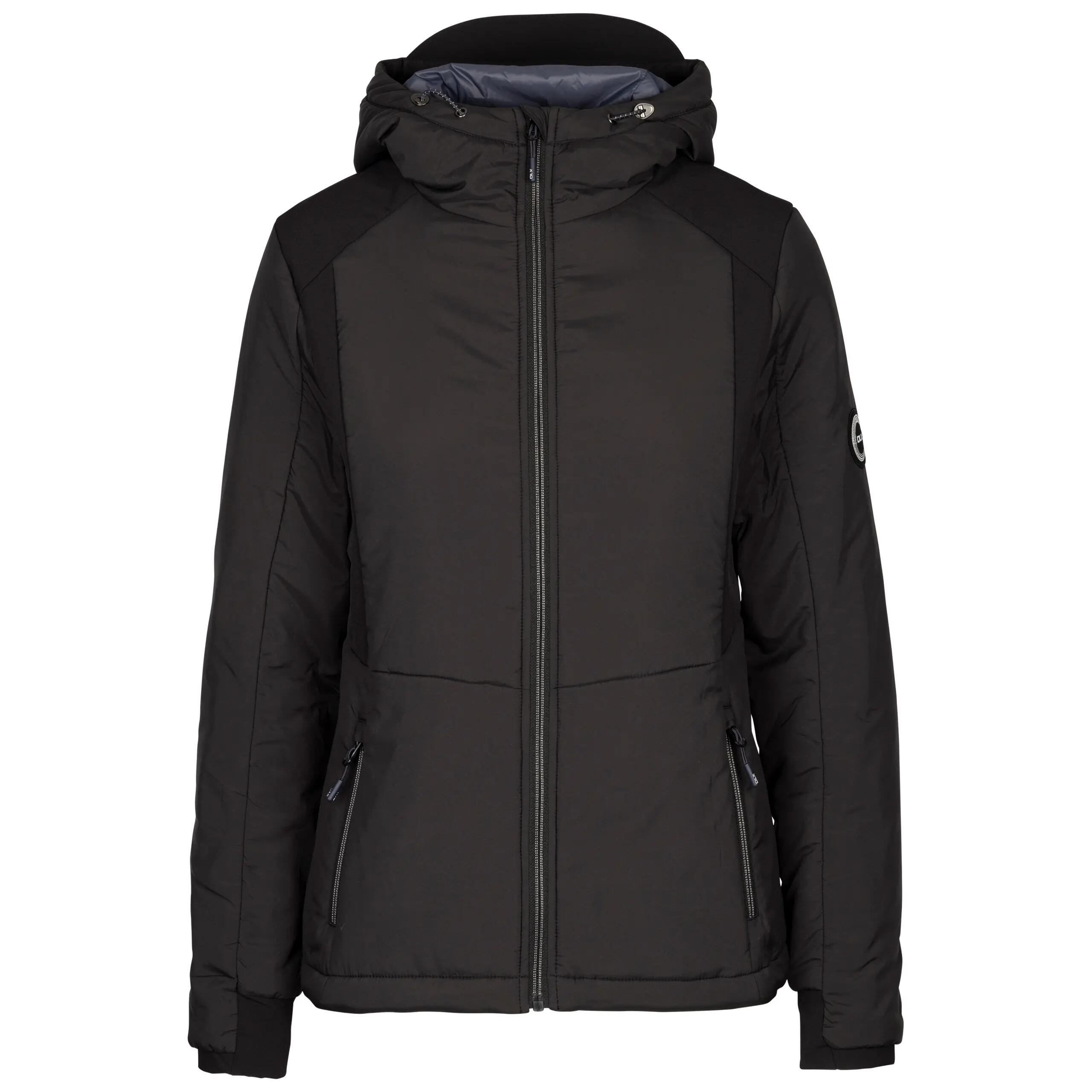 Womens Lightweight Padded Jacket Waterproof with Grown On Hood Courtney 1/2
