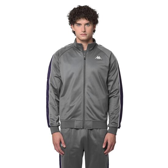 Sweat-shirt zippé pour homme gris pour streetwear sportif