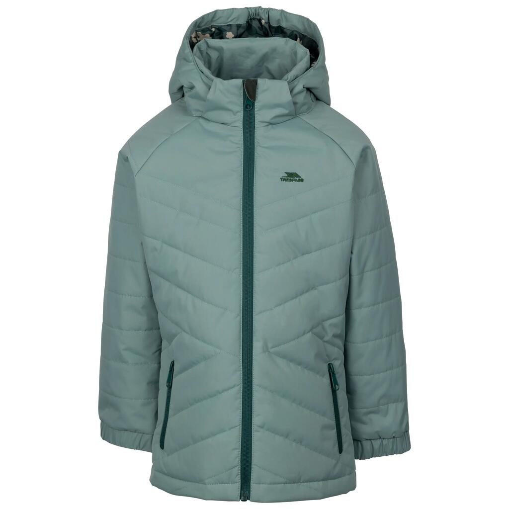 Kids Quilted Casual Jacket with Printed Lining Hooded Padded Coat Andee