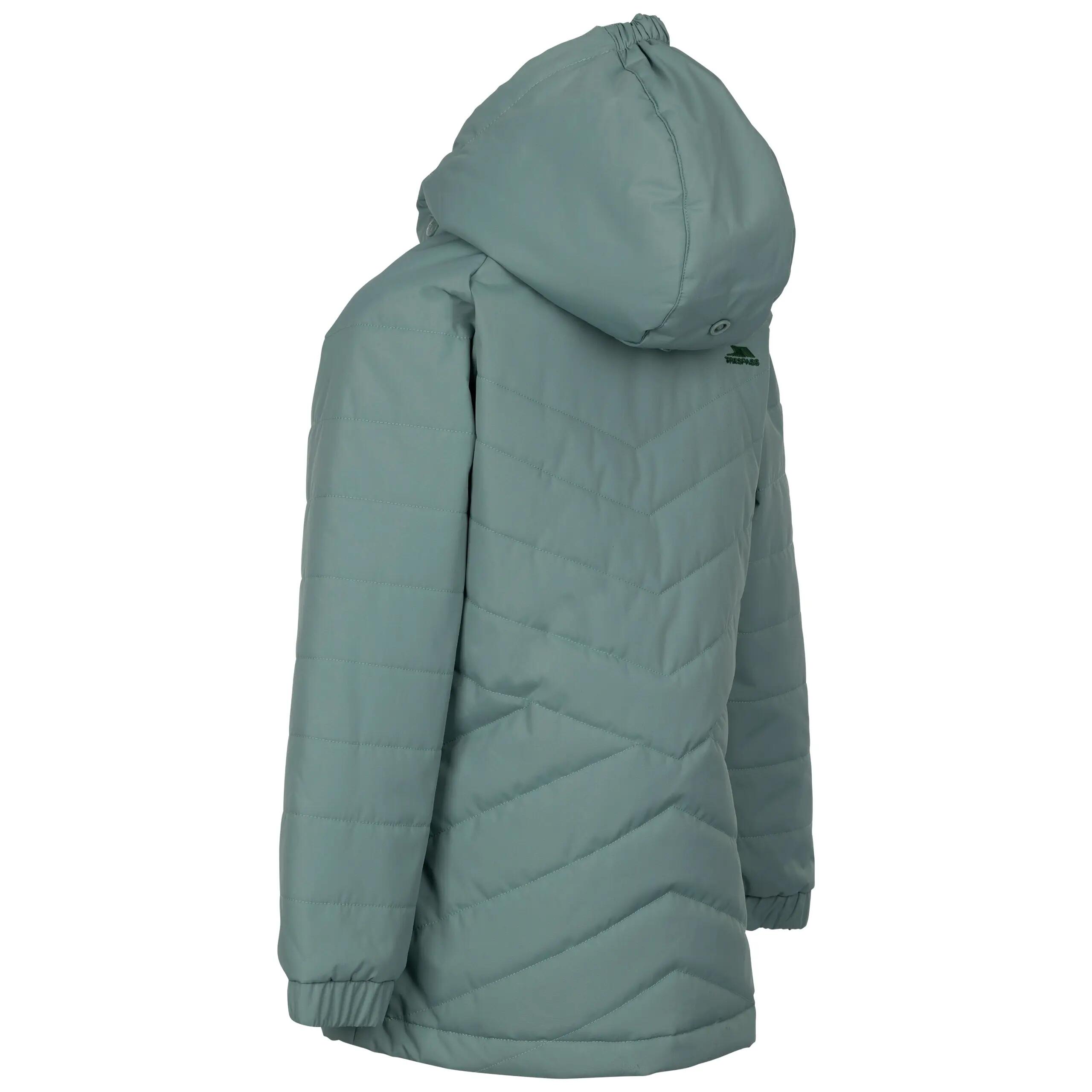 Kids Quilted Casual Jacket with Printed Lining Hooded Padded Coat Andee 2/2
