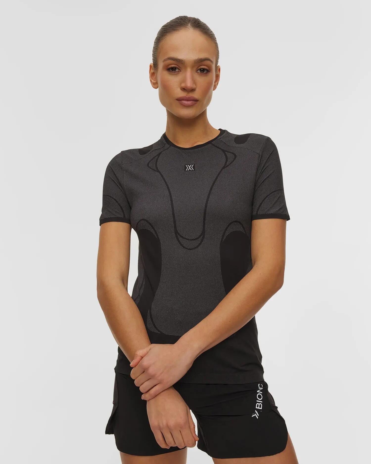 Koszulka damska X-Bionic Xceed Run Perform Shirt X Black X White B124 2/4