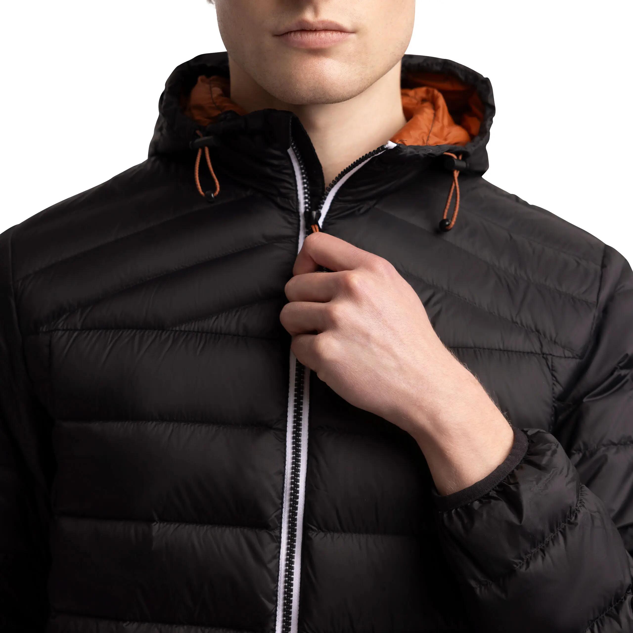 Mens Down Jacket Lightweight Hooded Padded Jacket Packaway Coat Whitman II 4/5