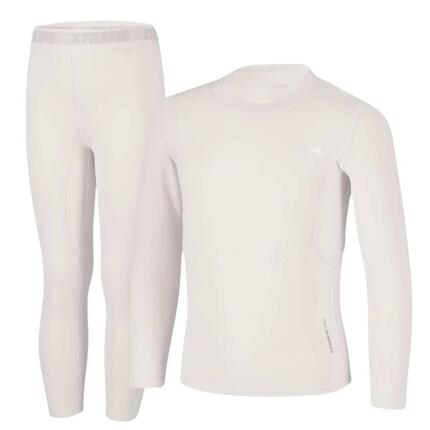Ensemble Thermique Enfant - T-shirt + Legging - Blanc