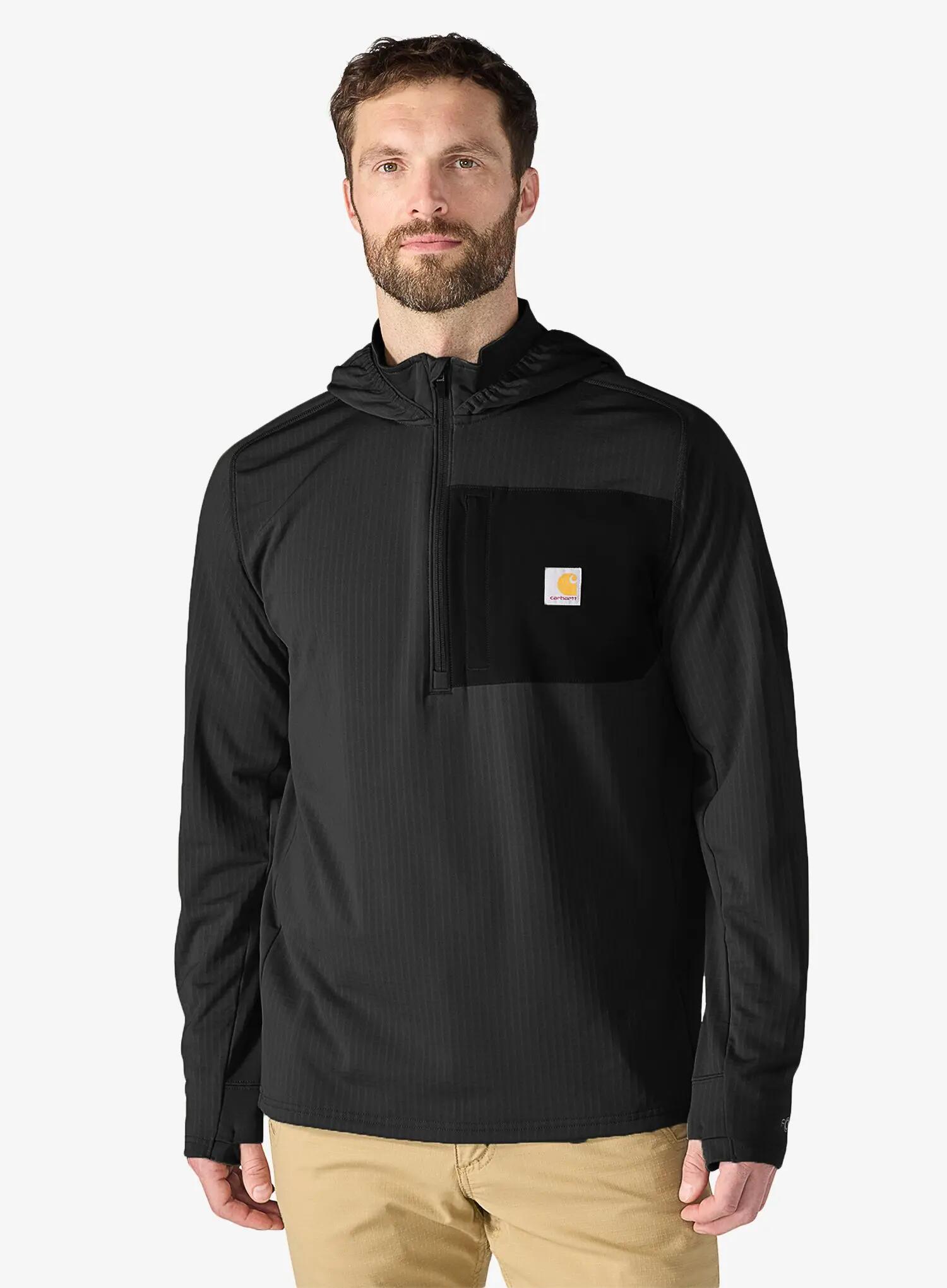 Bluza z kapturem Carhartt Force Ironwood Relaxed 1/2-Zip Hoodie 1/6
