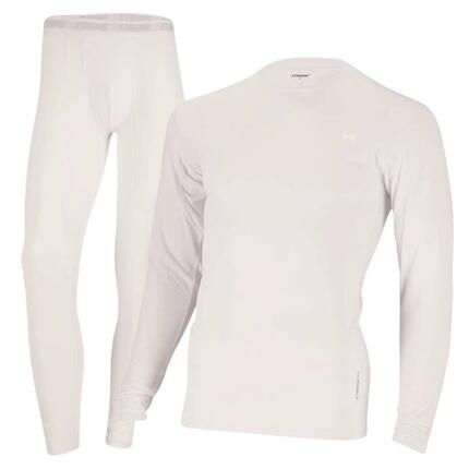Ensemble Thermique Homme - T-shirt + Legging - Blanc