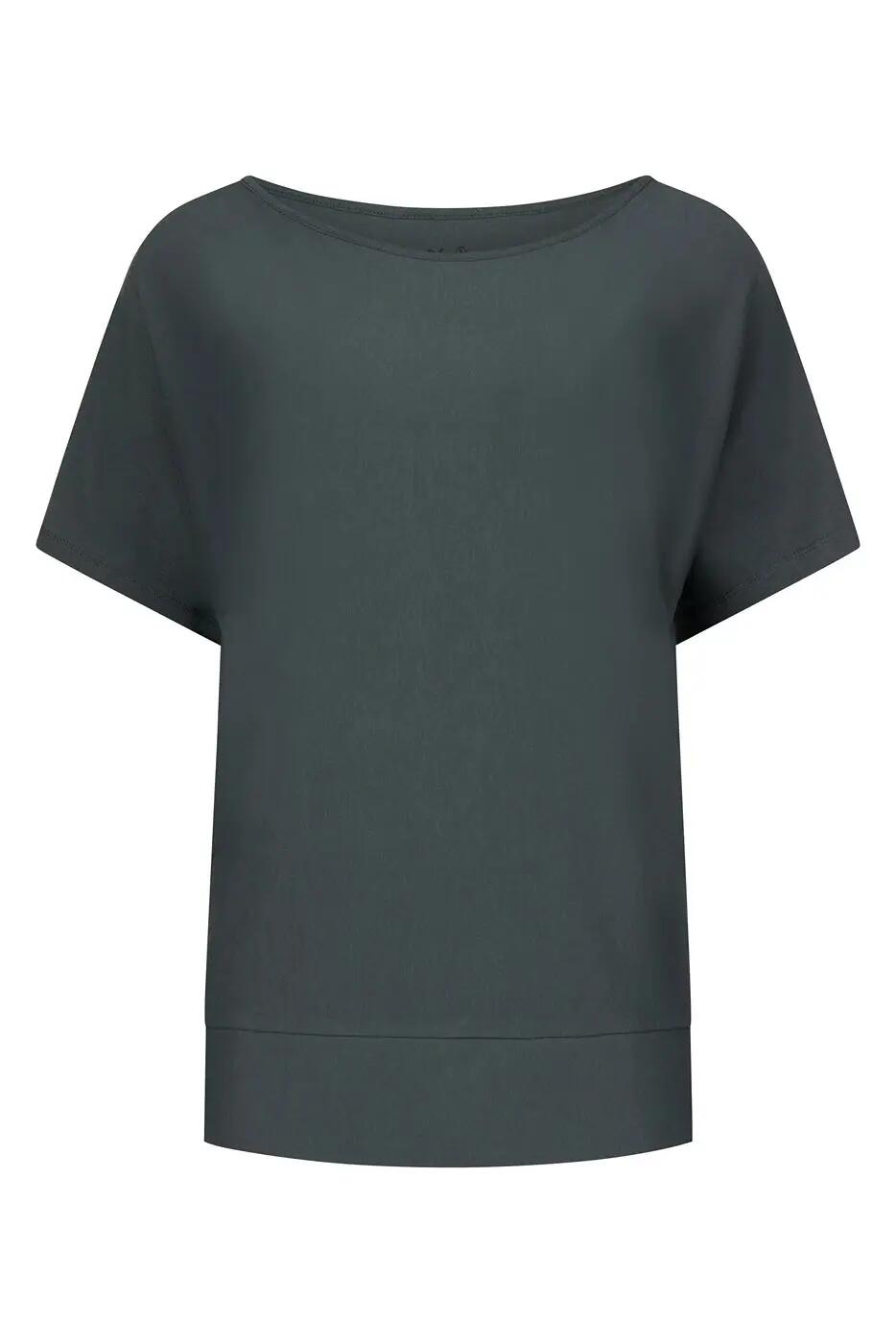 T-shirt Yoga & Pilates Budhi Coupe Ample, manche chauve-souris - Pinyon 5/6