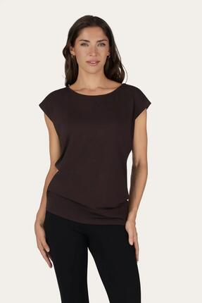 T-shirt de Yoga et Pilates couple ample Asana - Blue Acier