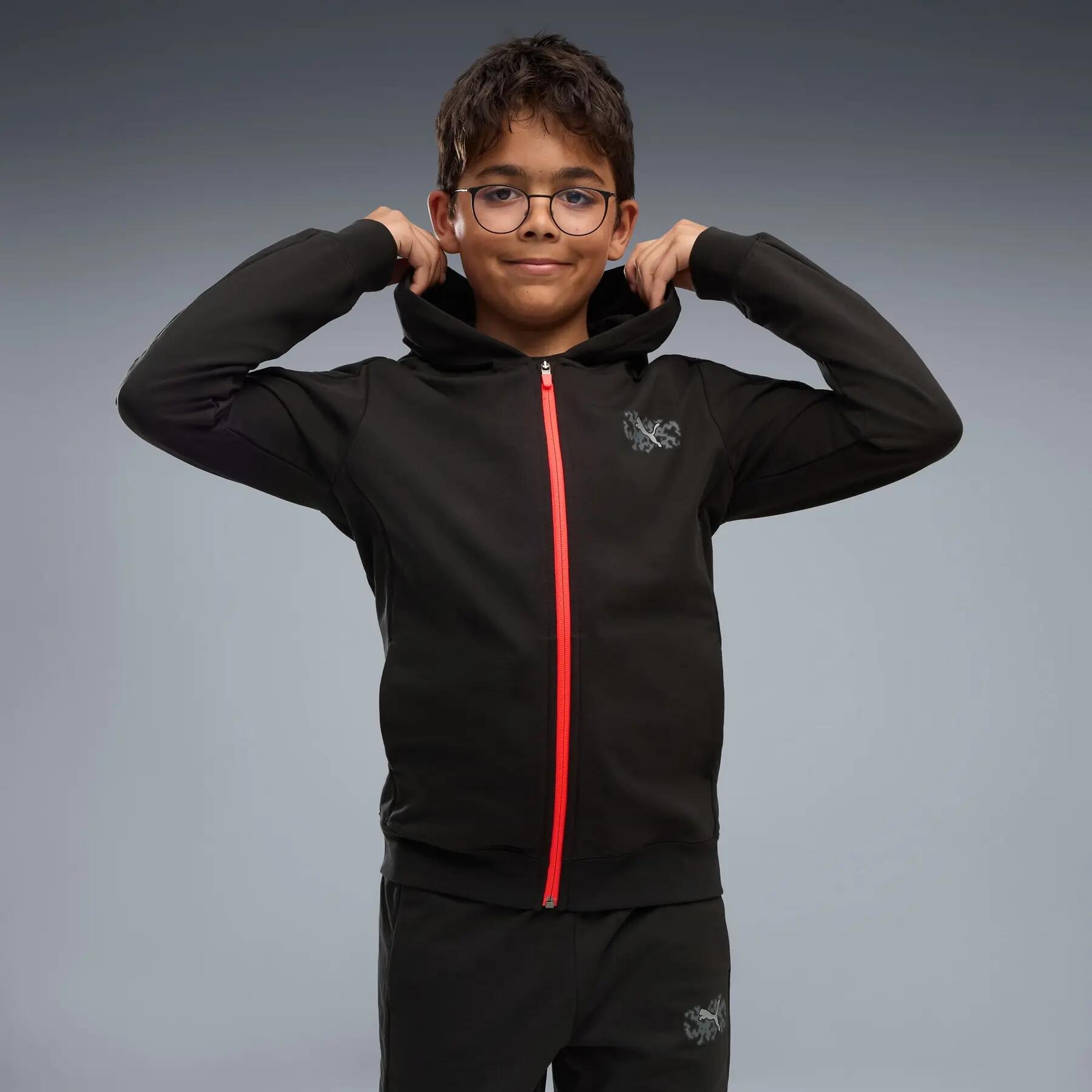 Sudadera deportiva con capucha para niños de Puma 3/5