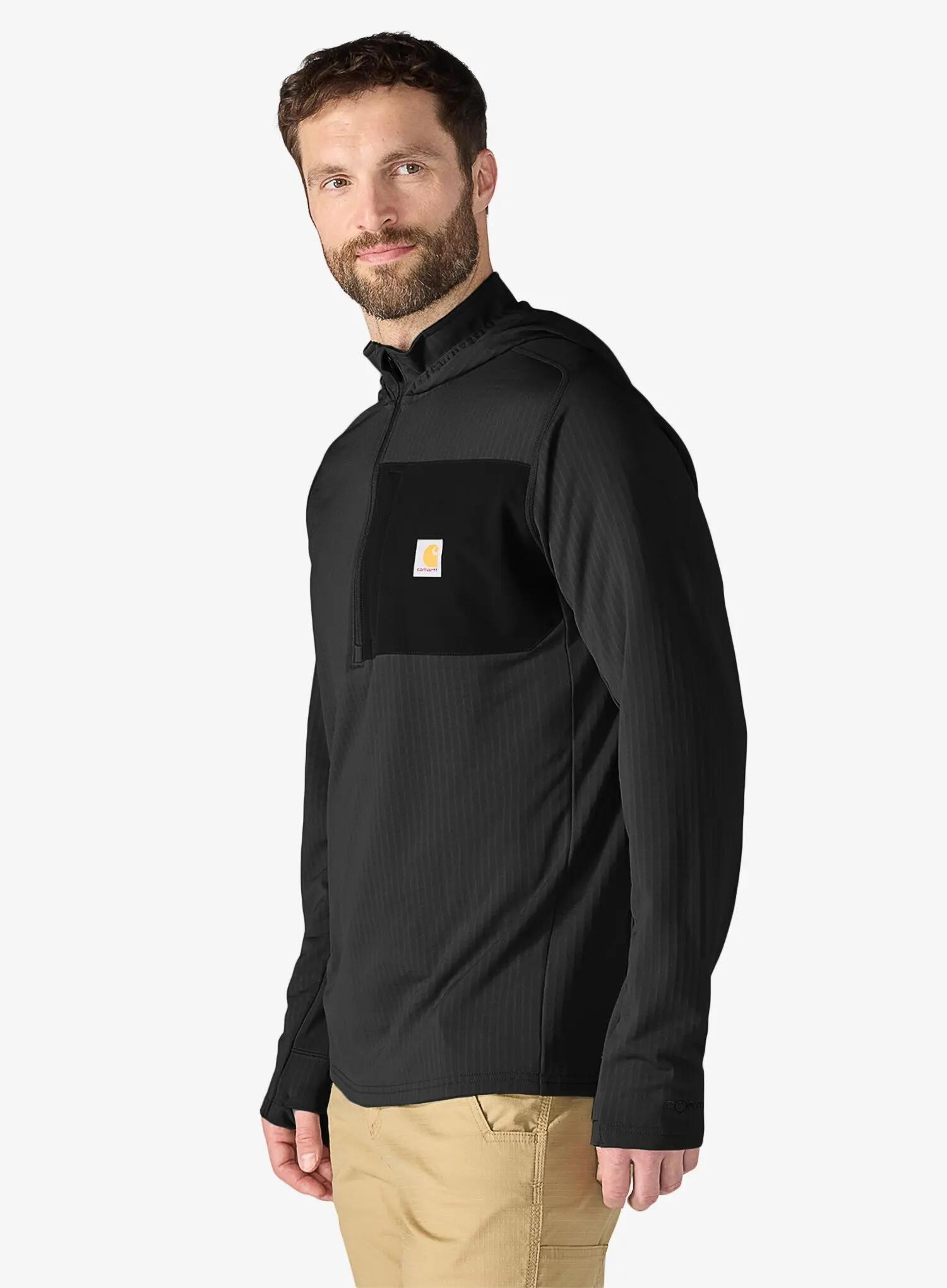 Bluza z kapturem Carhartt Force Ironwood Relaxed 1/2-Zip Hoodie 3/6