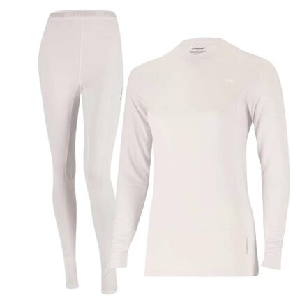 Zestaw Termoaktywny Damski - Koszulka + Legginsy - Biały