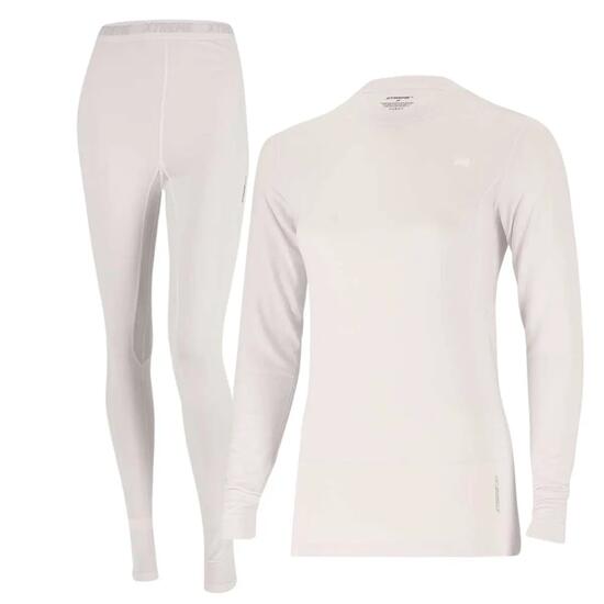 Zestaw Termoaktywny Damski - Koszulka + Legginsy - Biały