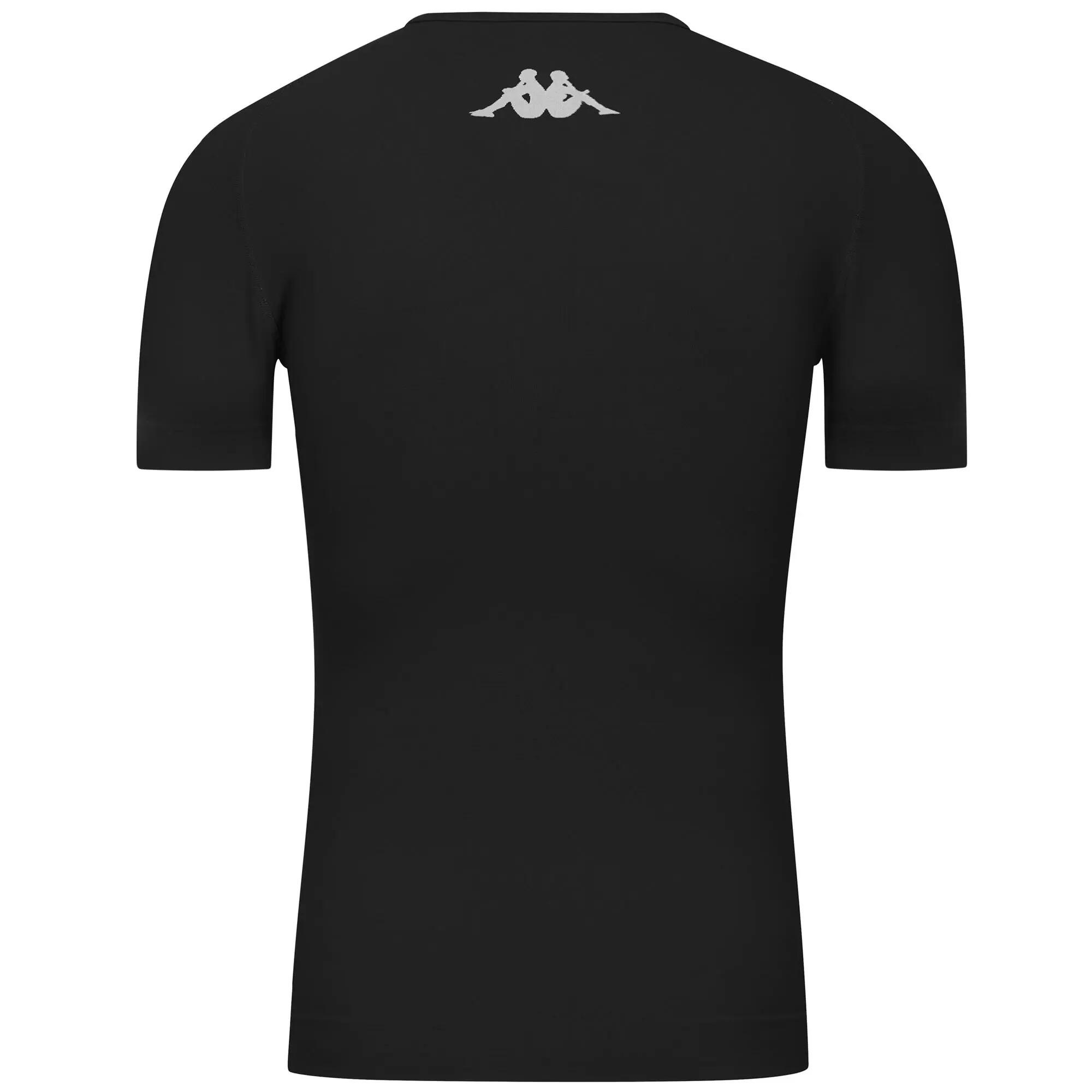 Camiseta térmica fútbol, sin costuras HYDRO-WAY KOMBAT, negro 3/3