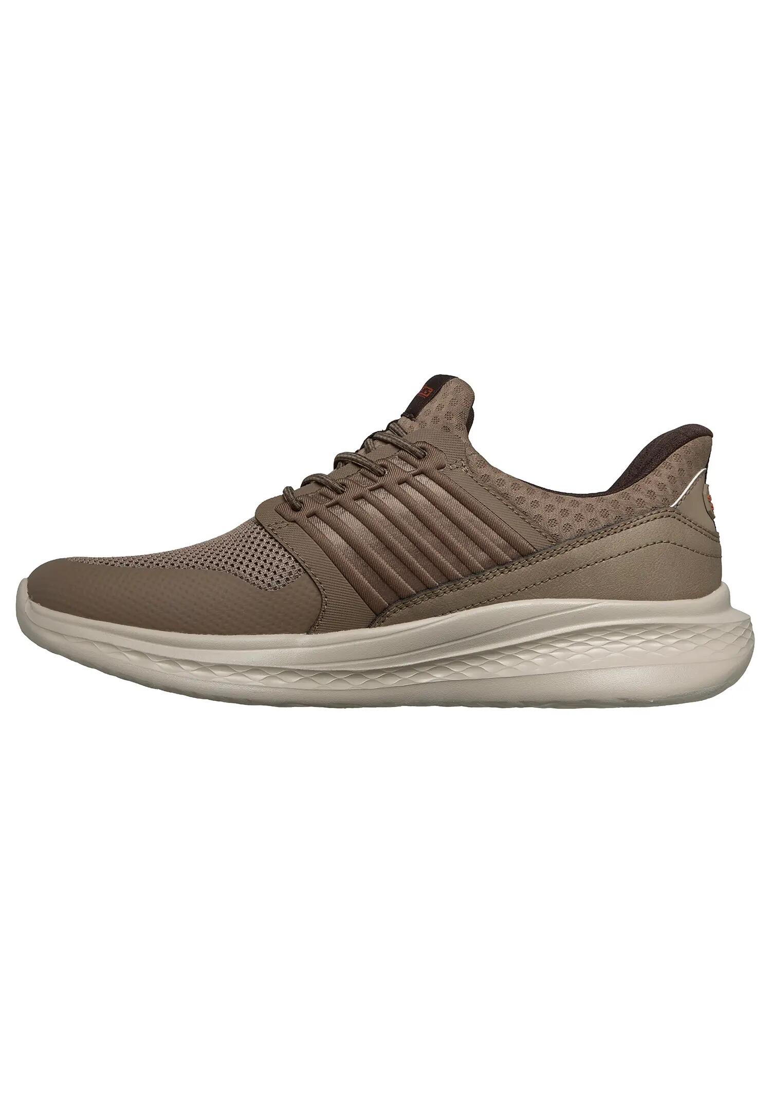 Skechers Herren Slade Luther Slip Ins Sneaker Relaxed Fit Dark Taupe 2/2