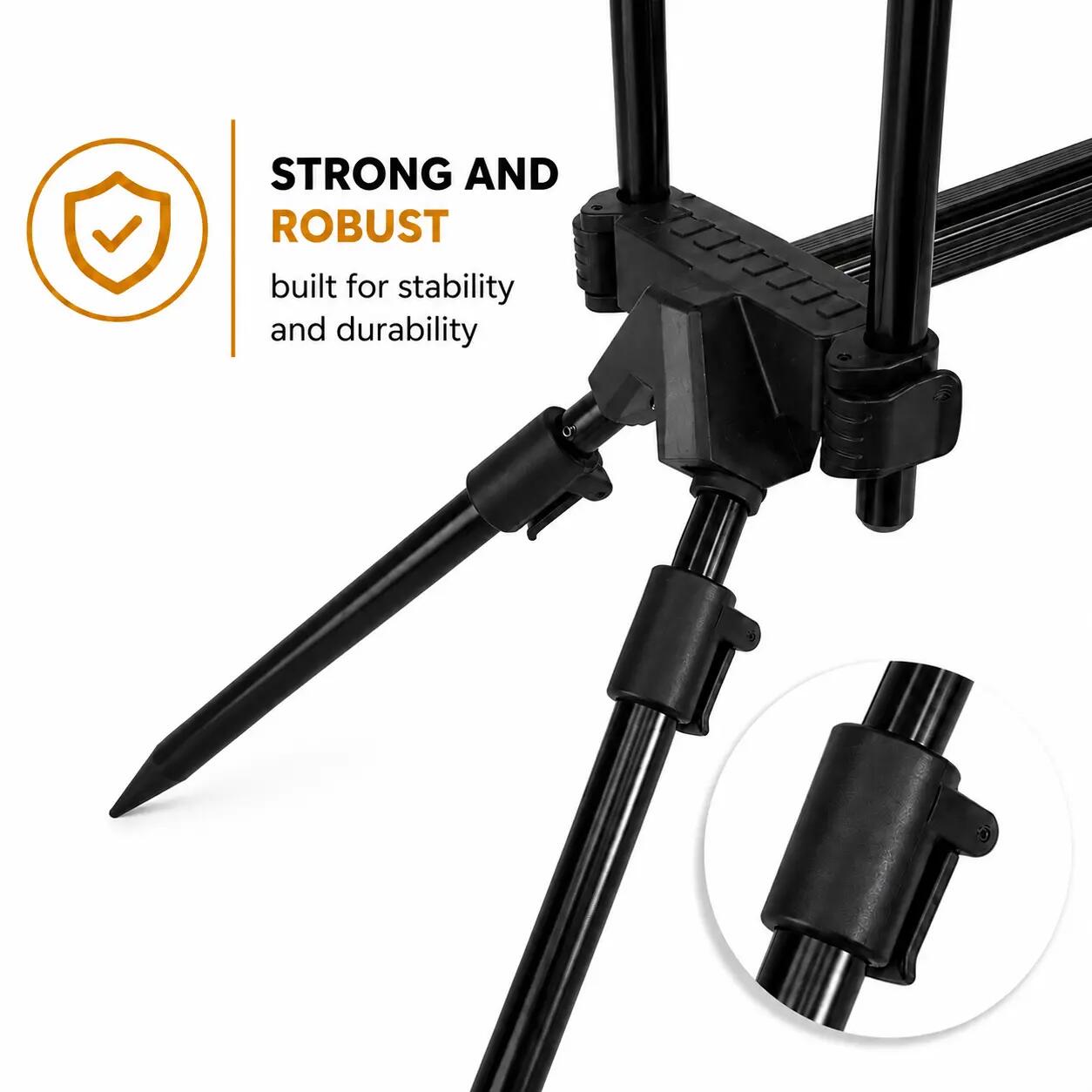 Fish-Xpro Deluxe Rodpod Set - Voor 3 Hengels - Met Beetmelders en Swingers 7/7