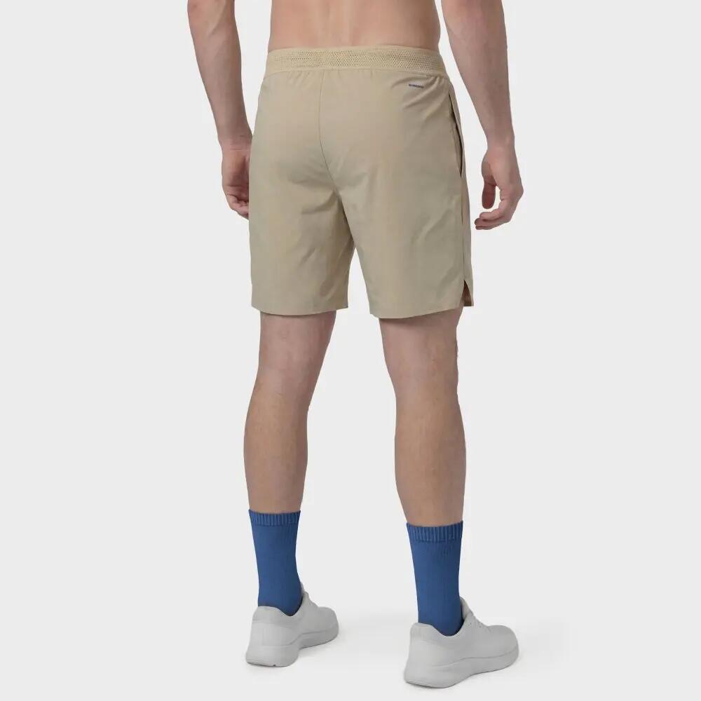 Shorts tecnici da tennis uomo Velozix Beige Beige 6/7