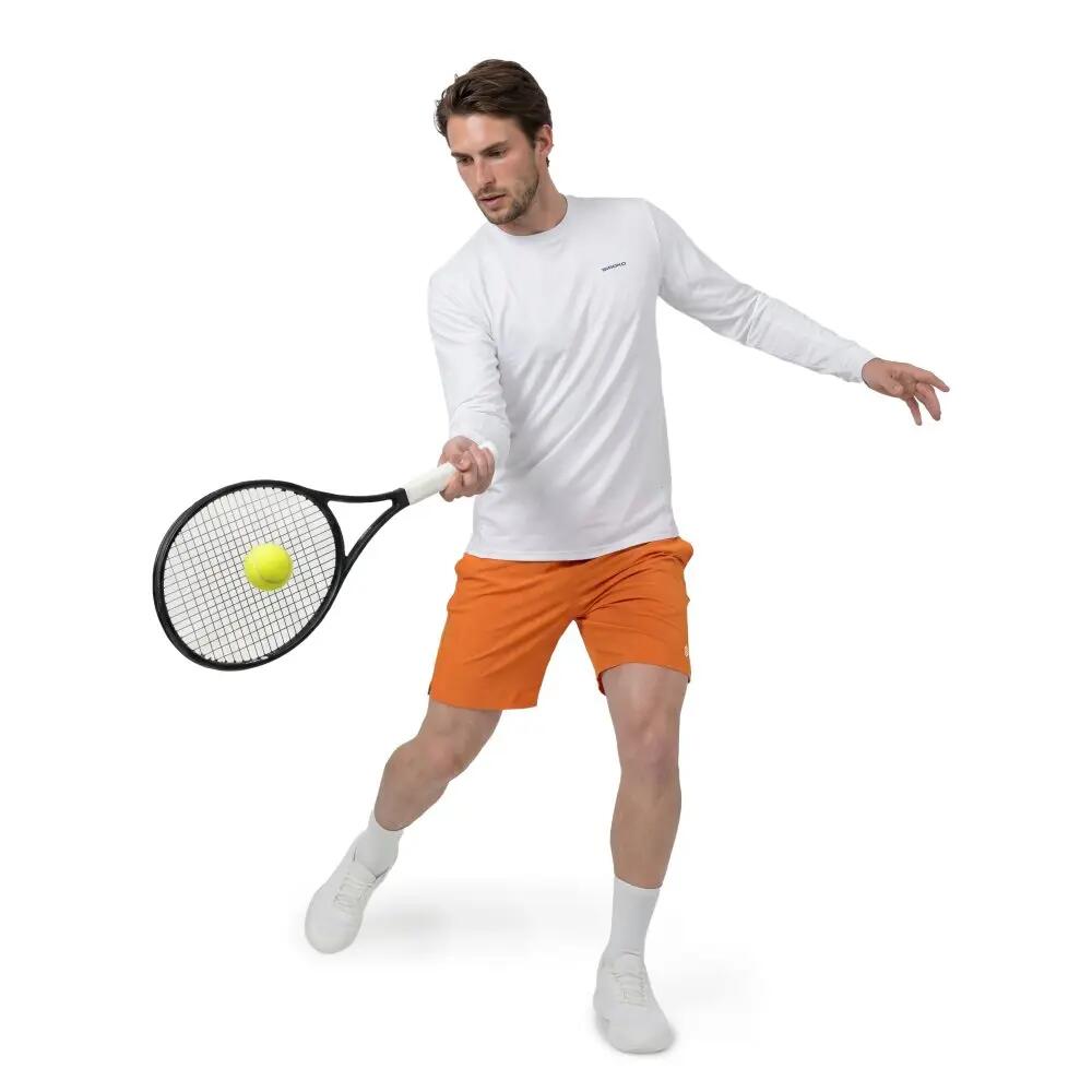 Shorts tecnici da tennis uomo Velozix Orange Arancione 3/7